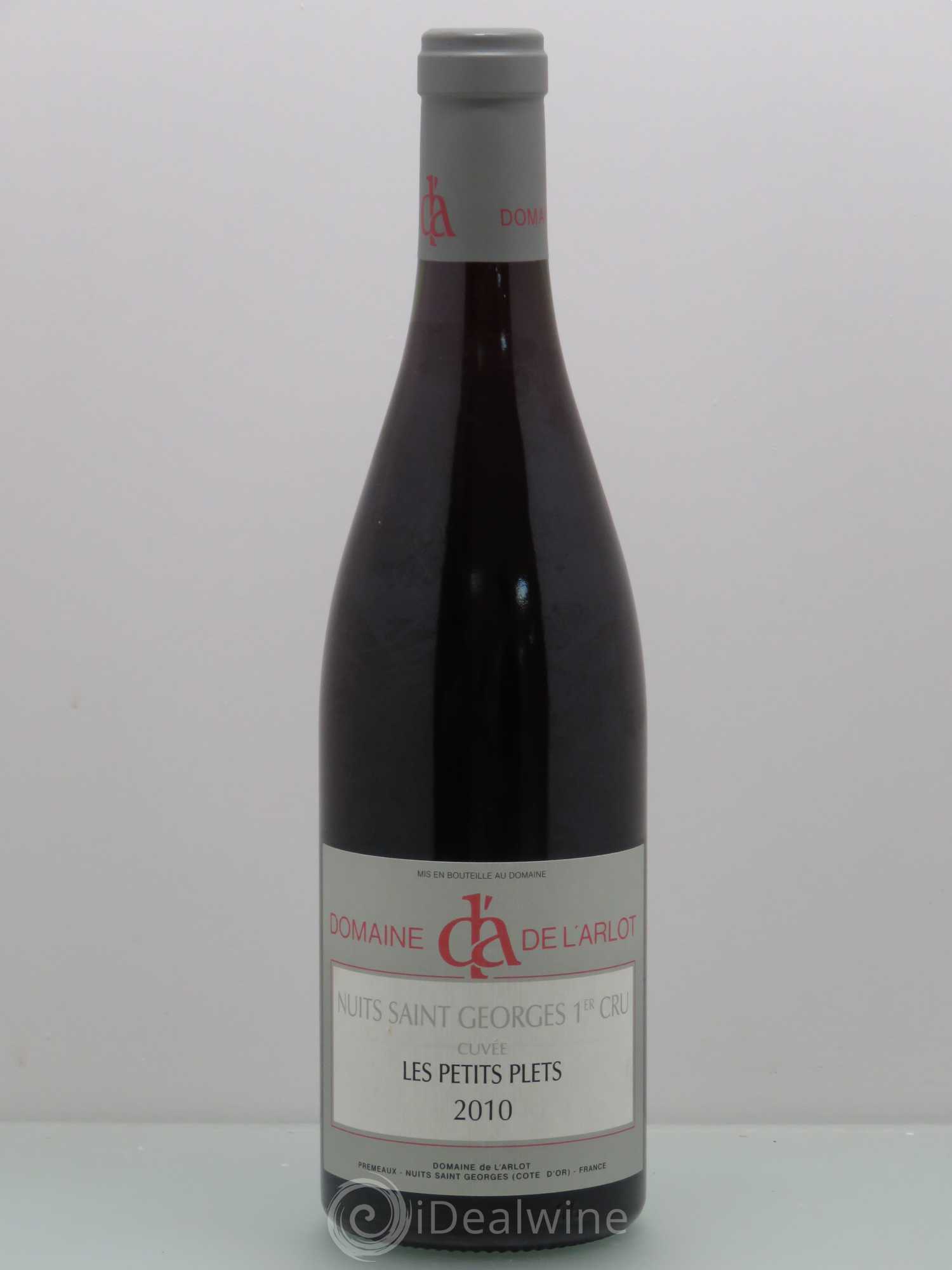 Nuits-Saint-Georges 1er Cru Les Petits Plets Domaine de l'Arlot 2010 - Lot de 1 bouteille - 0