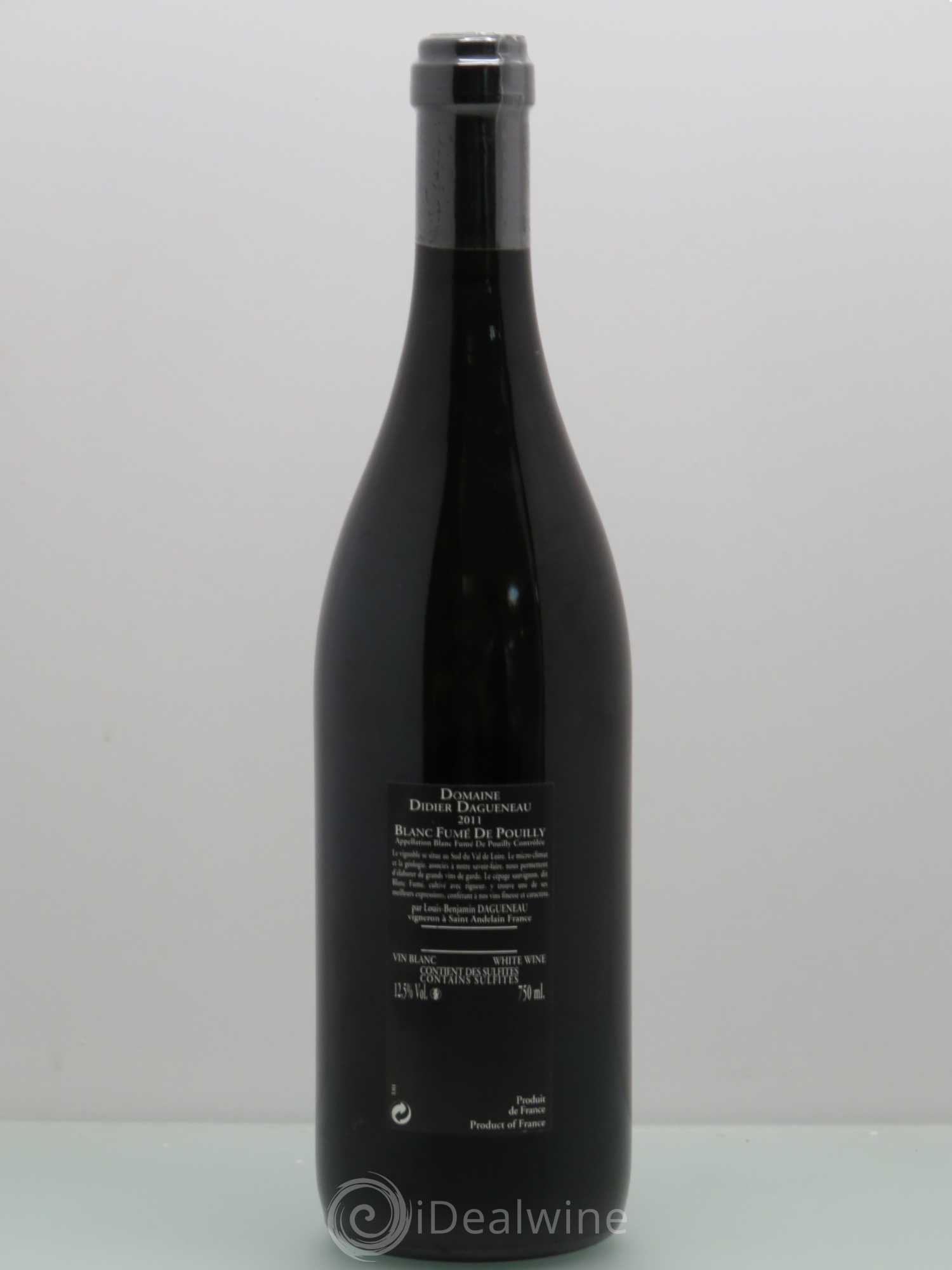 Vin de France (anciennement Pouilly-Fumé) Silex Dagueneau (Domaine Didier - Louis-Benjamin) 2011 - Lot de 1 bouteille - 1