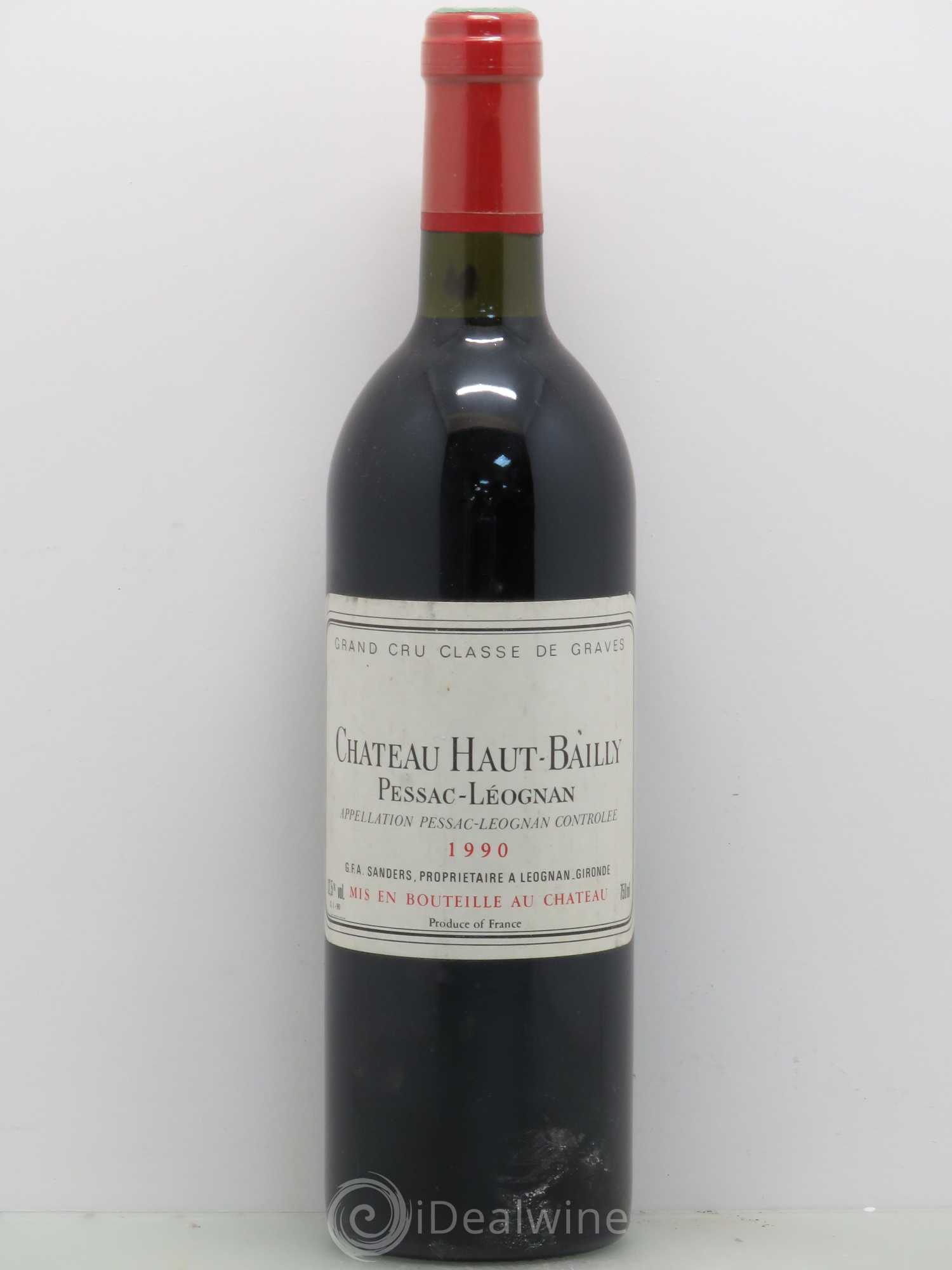 Château Haut-Bailly Cru Classé de Graves 1990 - Lot de 1 bouteille - 0