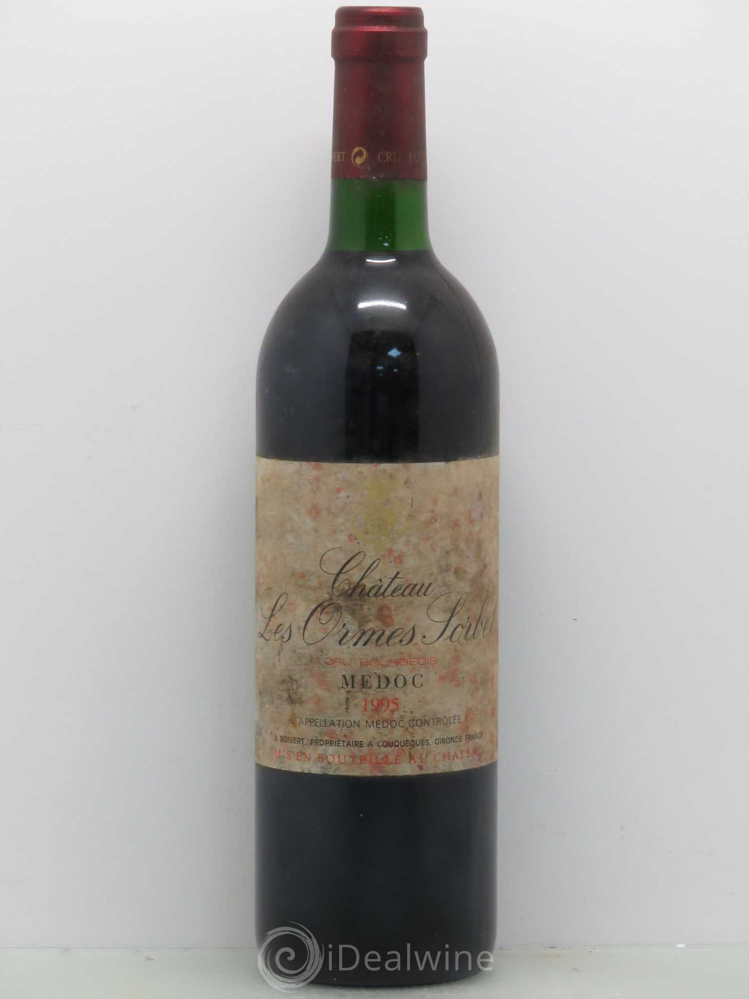 Château les Ormes Sorbet Cru Bourgeois 1995 - Lot de 1 bouteille - 0