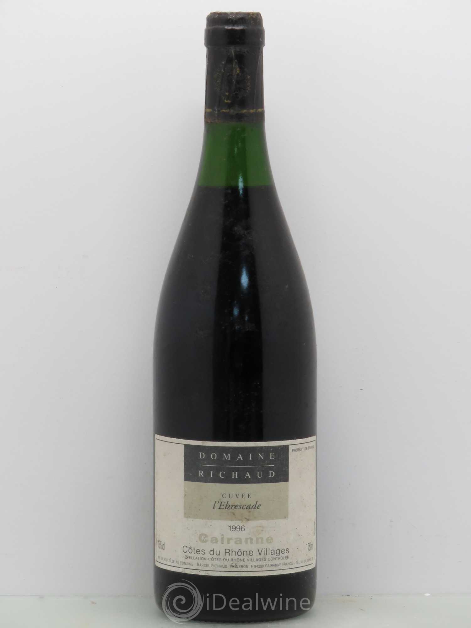 Cairanne Ebrescade Marcel Richaud 1996 - Lot de 1 bouteille - 0