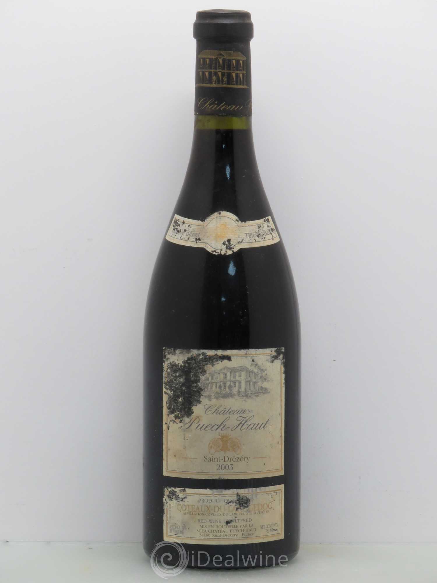 Languedoc Château Puech-Haut Tête de Bélier Gérard Bru 2003 - Lot de 1 bouteille - 0