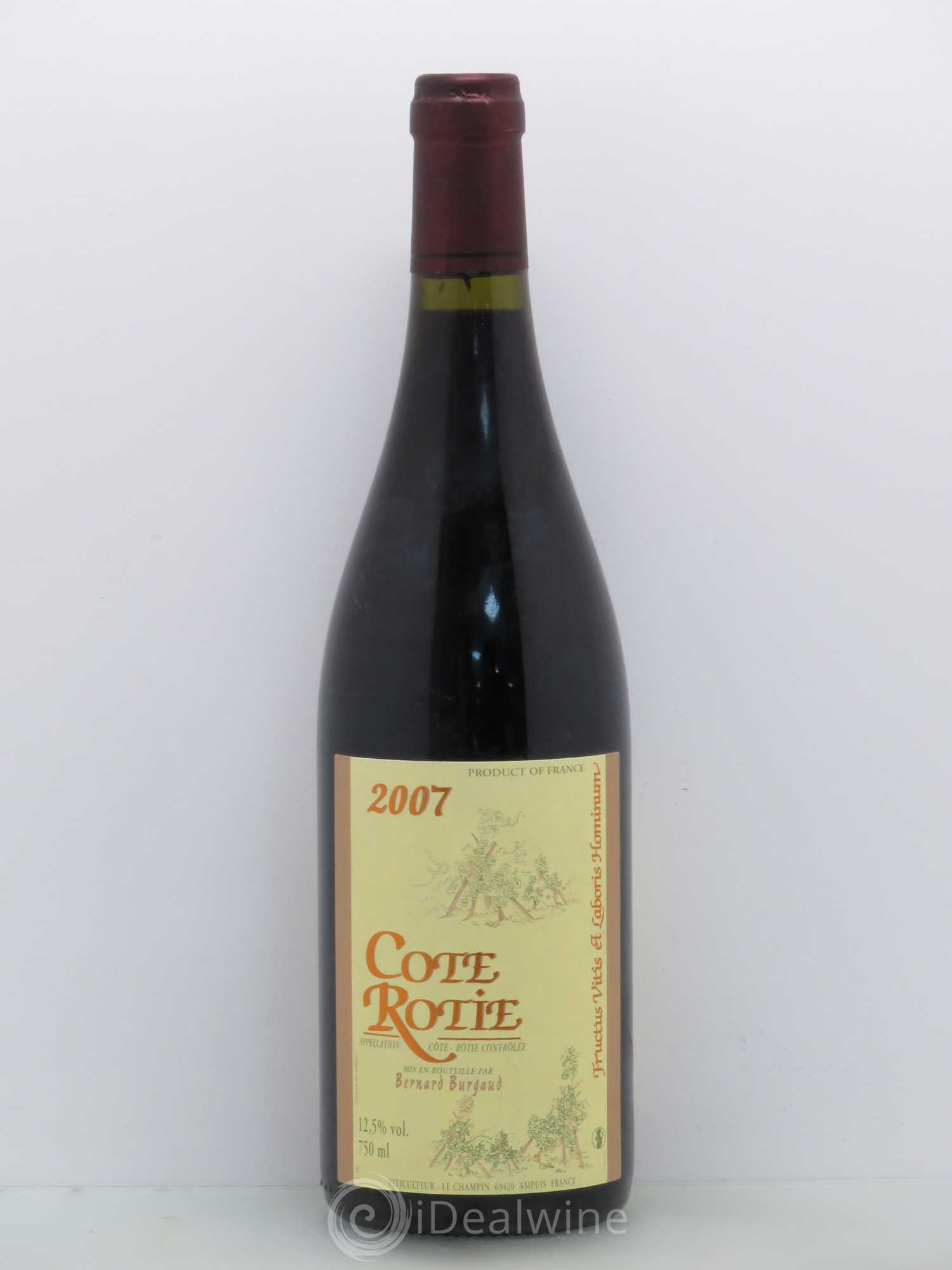 Côte-Rôtie Bernard Burgaud 2007 - Lot de 1 bouteille - 0