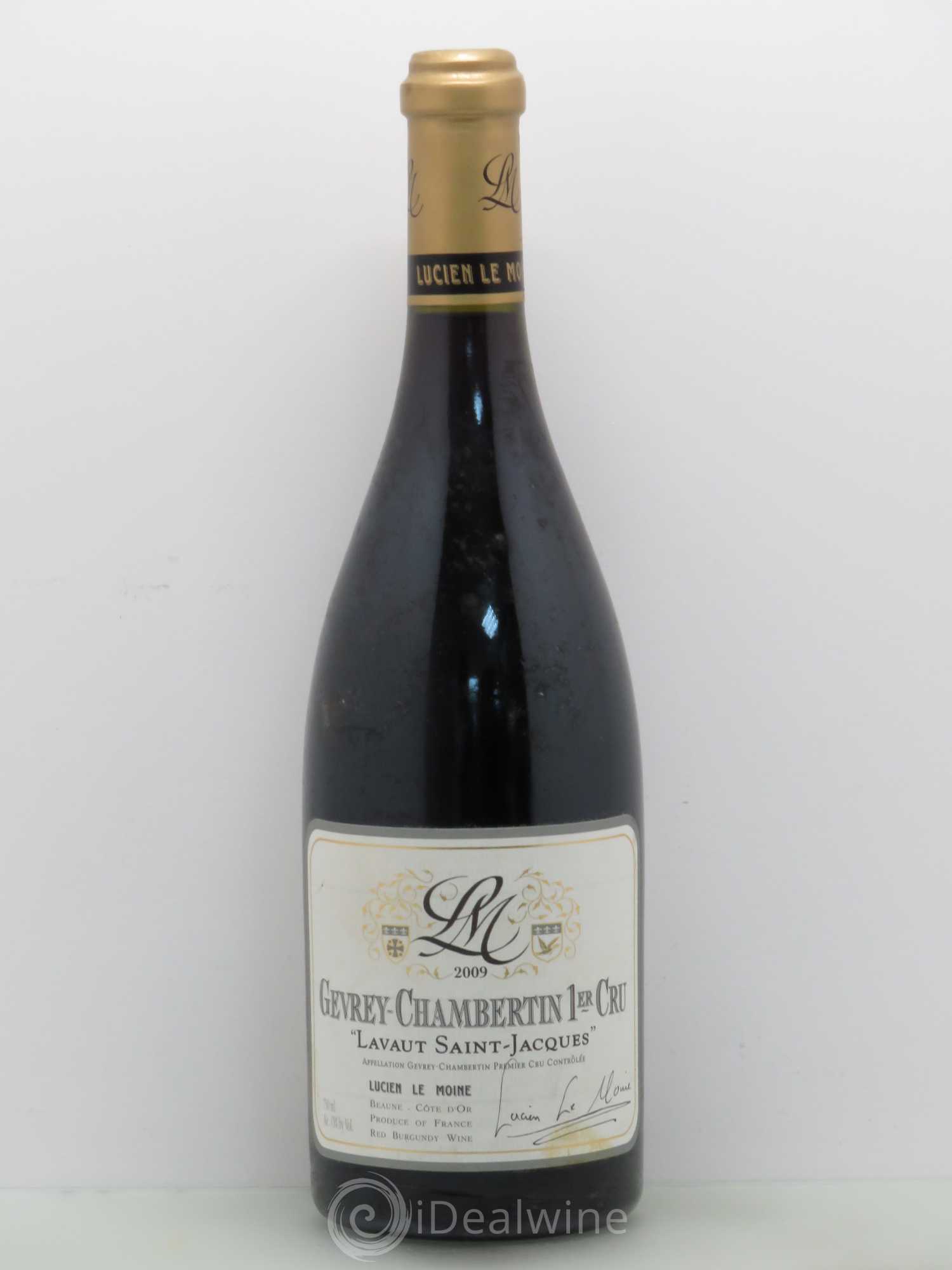Gevrey-Chambertin 1er Cru Lavaut Saint Jacques Lucien Le Moine 2009 - Lot de 1 bouteille - 0