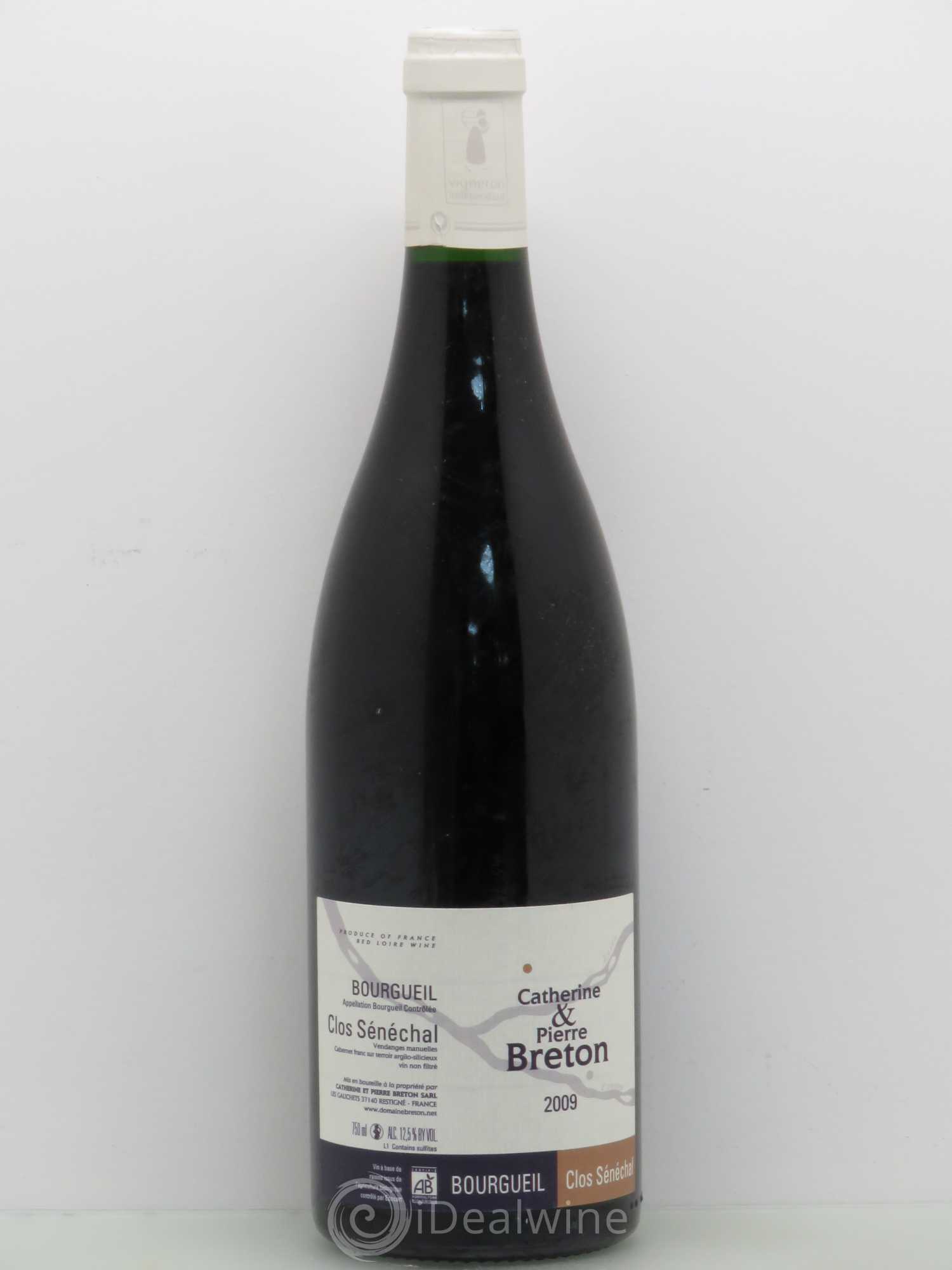 Bourgueil Clos Sénéchal Catherine et Pierre Breton 2009 - Lot de 1 bouteille - 0