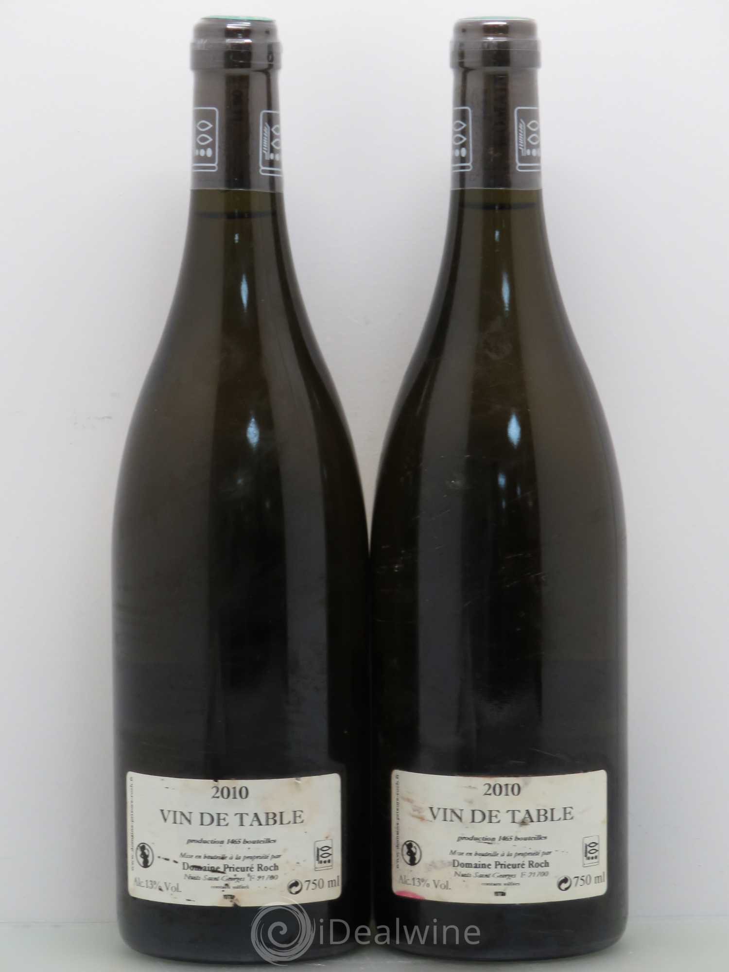 Vin de table 10 Clou Domaine Prieuré Roch 2010 - Posten von 2 Flaschen - 1