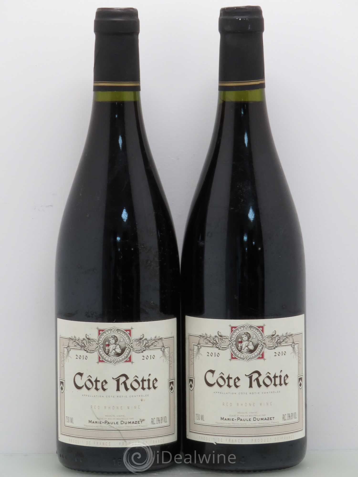 Côte-Rôtie Côte Brune Domaine Dumazet 2010 - Posten von 2 Flaschen - 0