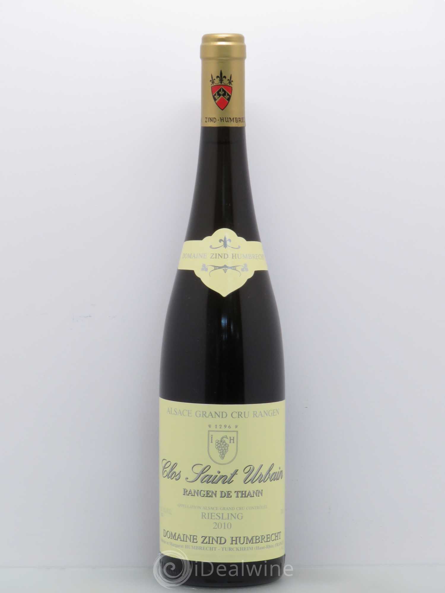 Alsace Riesling Grand Cru Rangen de Thann Clos Saint Urbain Zind-Humbrecht (Domaine) 2010 - Lot de 1 bouteille - 0
