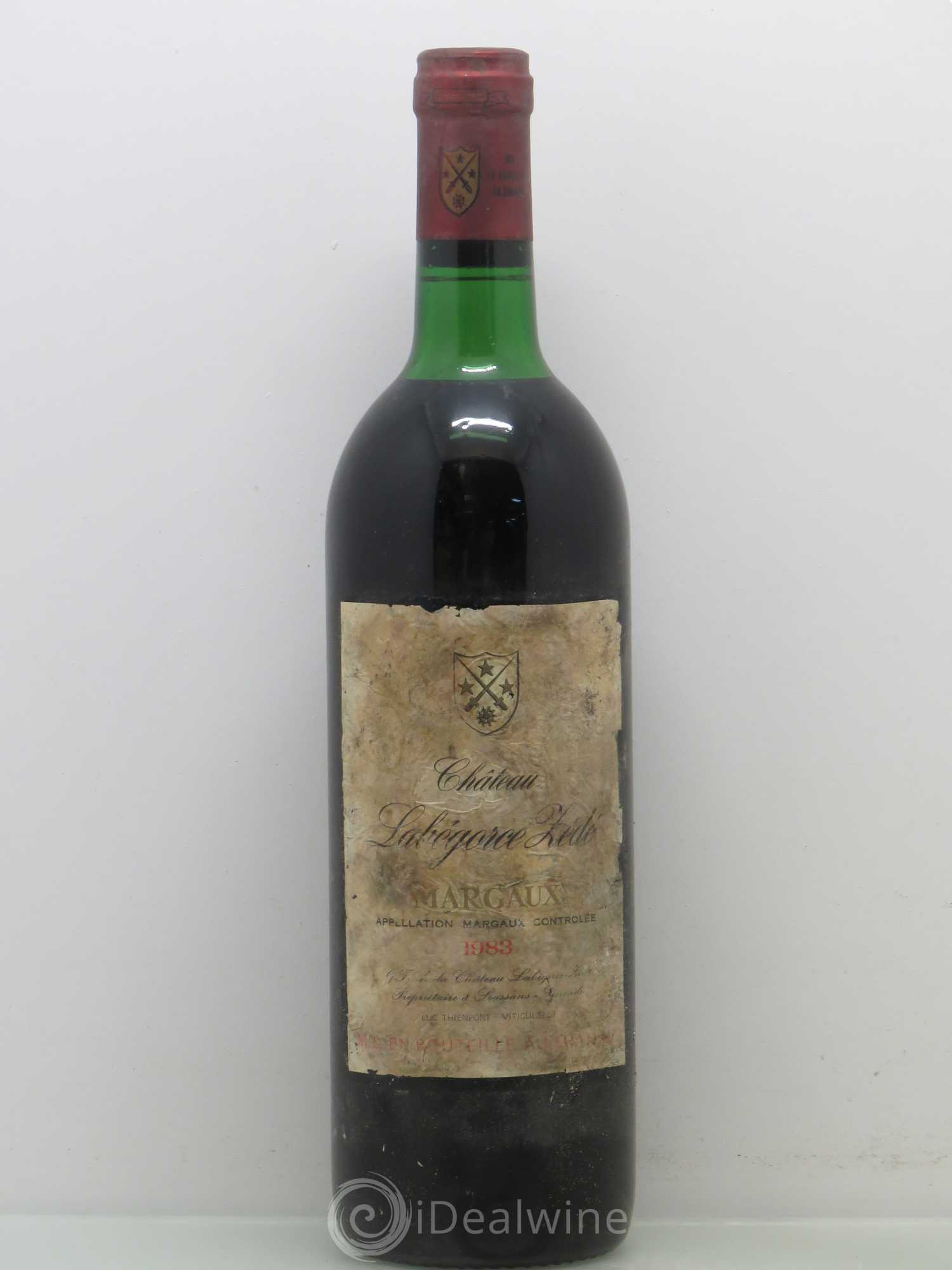 Château Labegorce Zédé Cru Bourgeois 1983 - Lot de 1 bouteille - 0