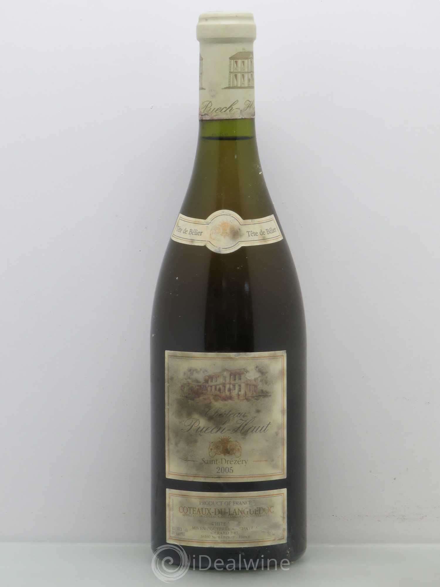 Coteaux du Languedoc Château Puech-Haut Gérard Bru Tête de Bélier 2005 - Posten von 1 Flasche - 0
