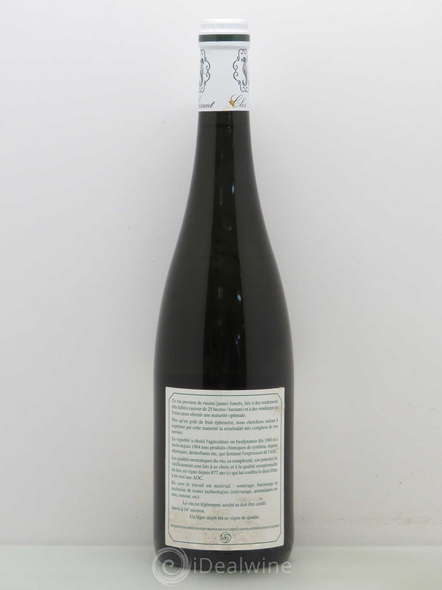 Savennières Clos de la Coulée de Serrant Vignobles de la Coulée de Serrant - Nicolas Joly 2006 - Lot de 1 bouteille - 1
