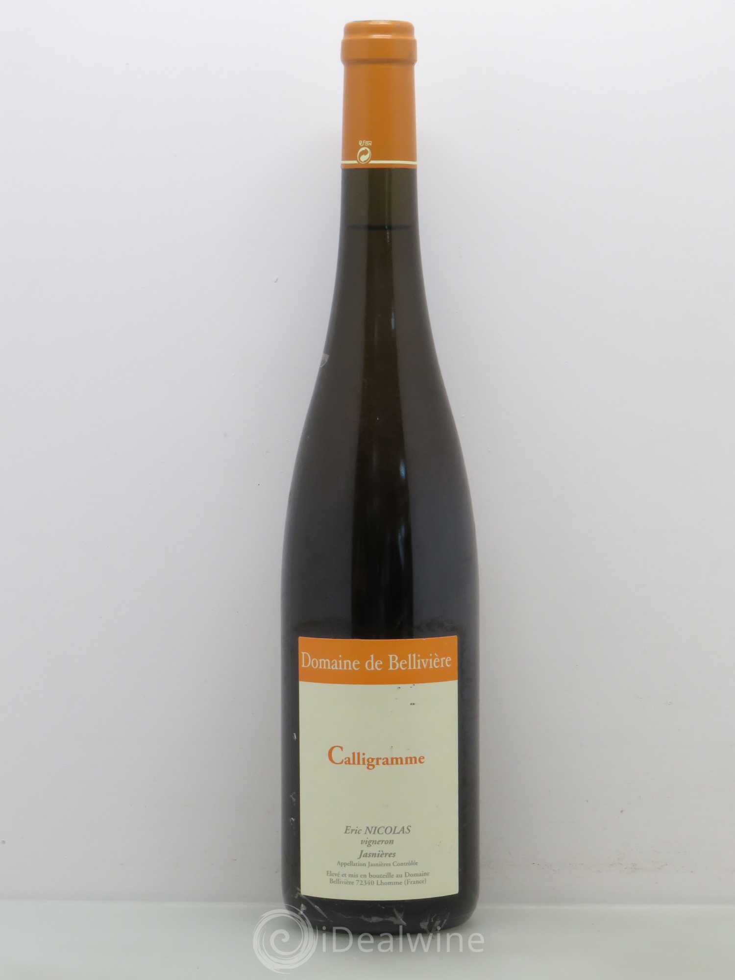 Jasnières Calligramme Domaine Belliviere 2006 - Posten von 1 Flasche - 0