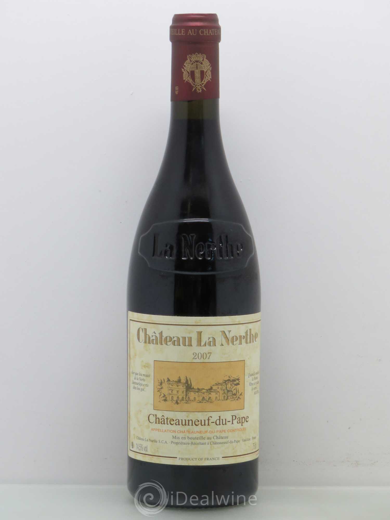 Châteauneuf-du-Pape Château la Nerthe Famille Richard 2007 - Lot de 1 bouteille - 0