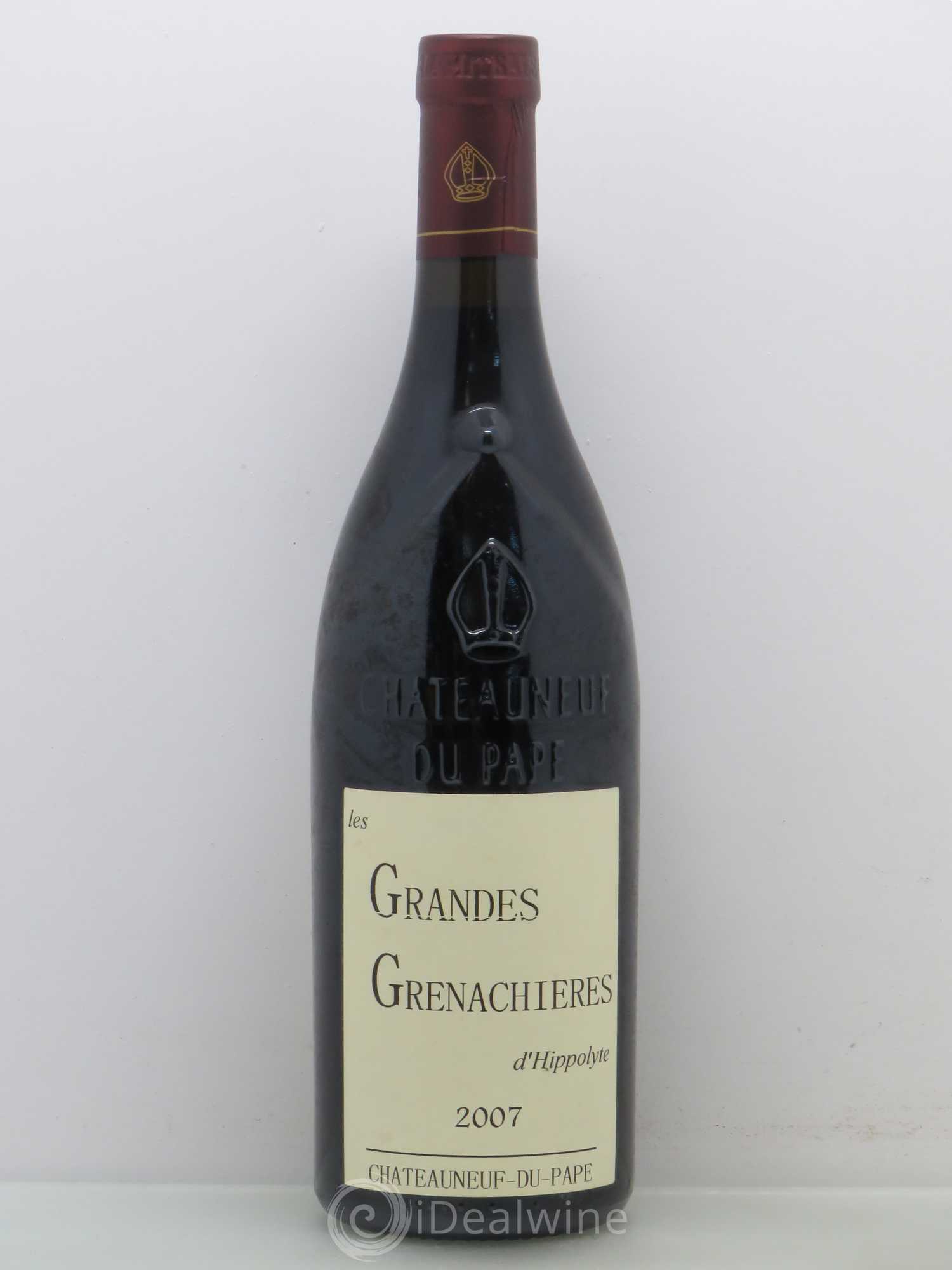 Châteauneuf-du-Pape Château Simian Les Grandes Grenachieres D'Hippolyte 2007 - Posten von 1 Flasche - 0