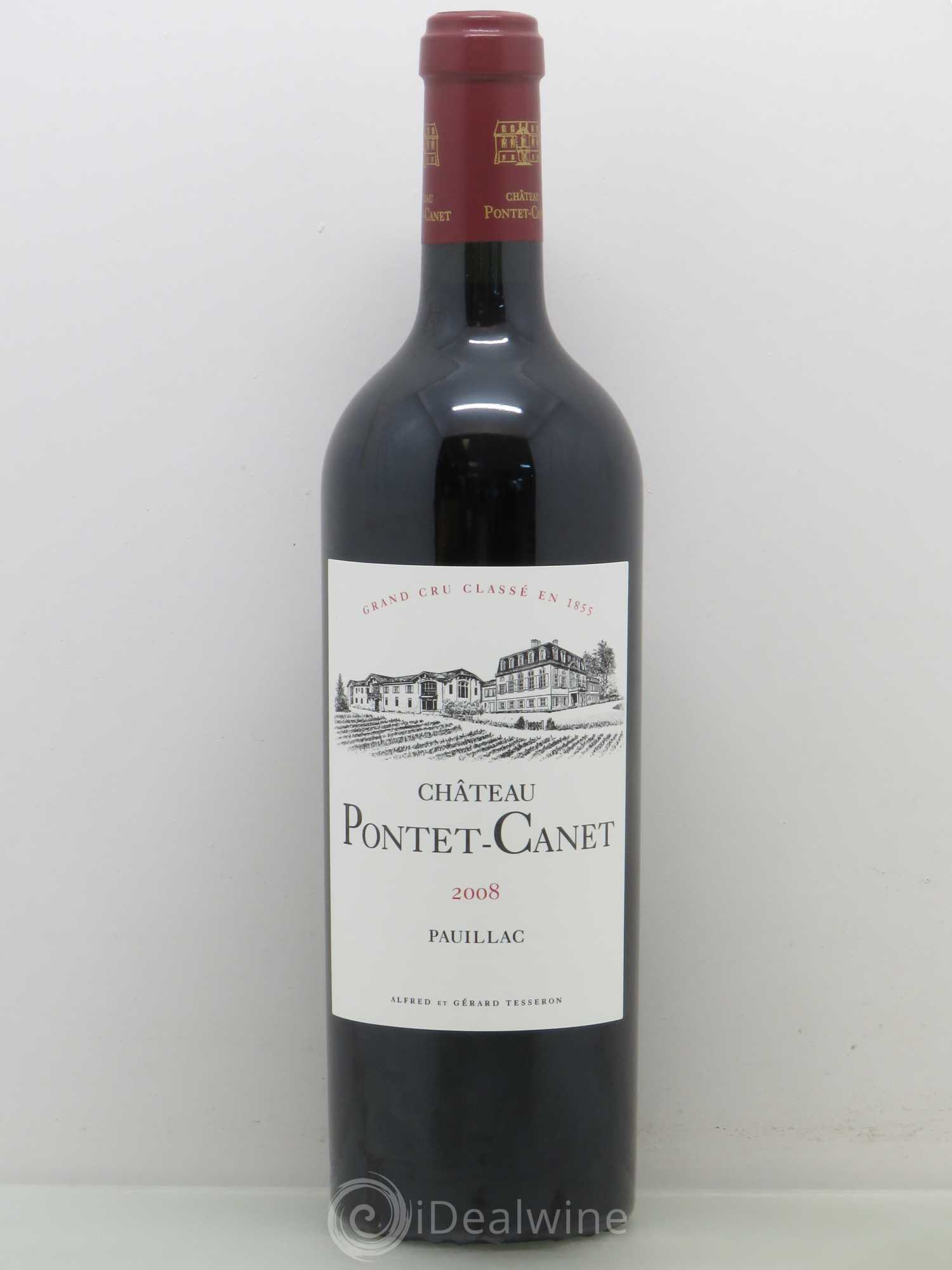 Château Pontet Canet 5ème Grand Cru Classé 2008 - Lot de 1 bouteille - 0