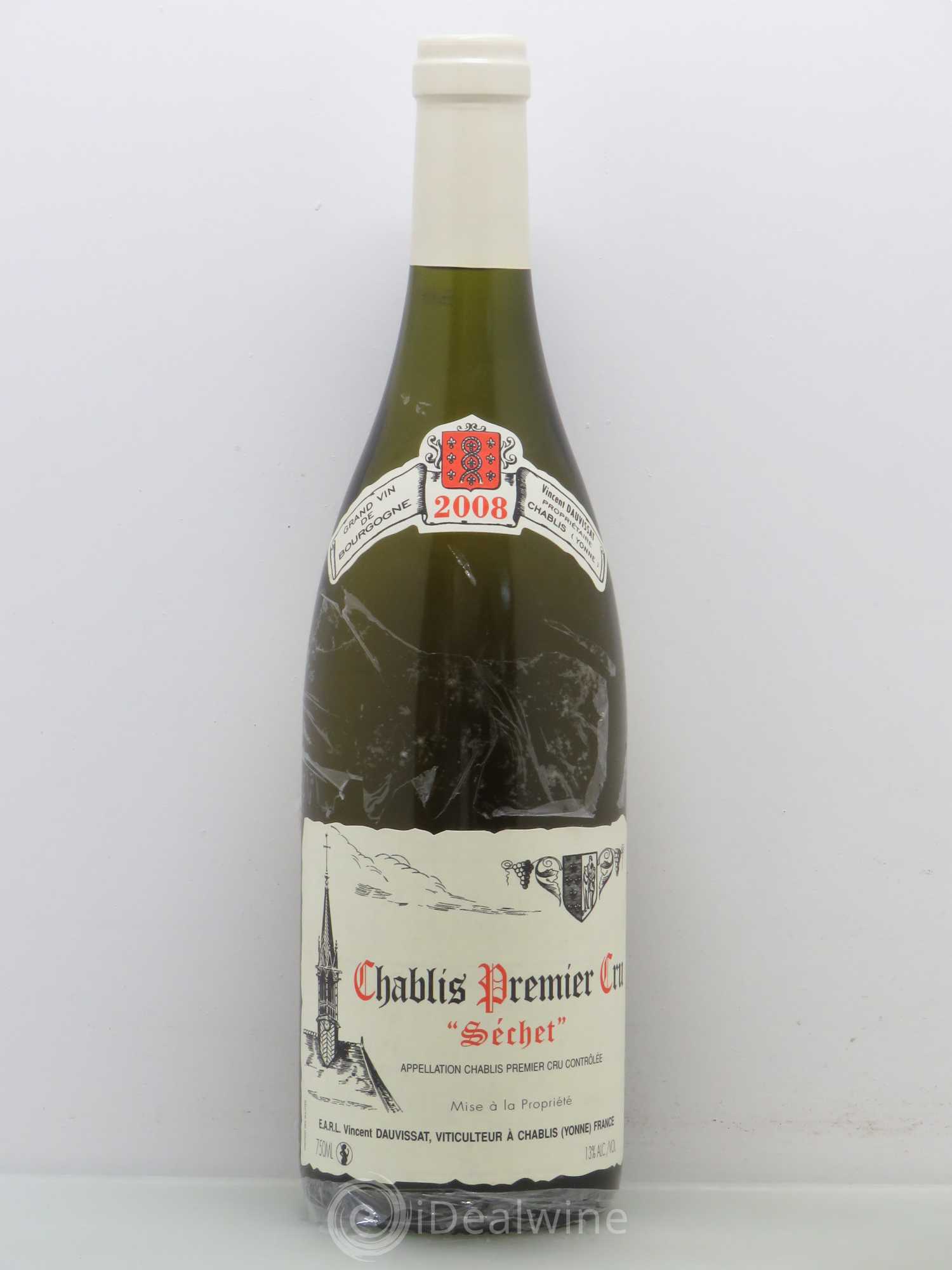 Chablis 1er Cru Séchet Vincent Dauvissat (Domaine) 2008 - Lot de 1 bouteille - 0