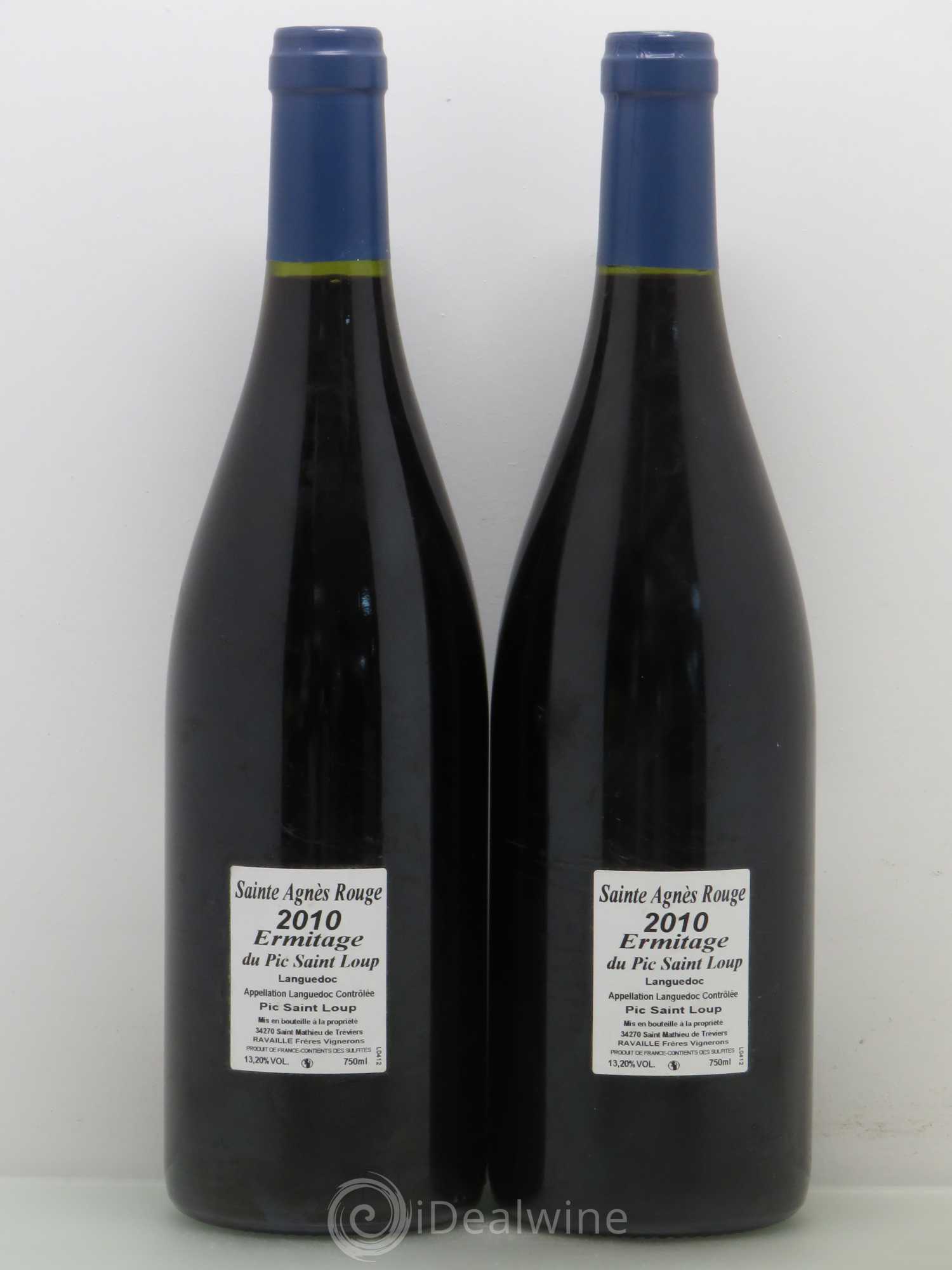 Pic Saint-Loup Héritage du Pic Saint-Loup (anciennement Ermitage) Cuvée Sainte Agnès 2010 - Lot de 2 bouteilles - 1
