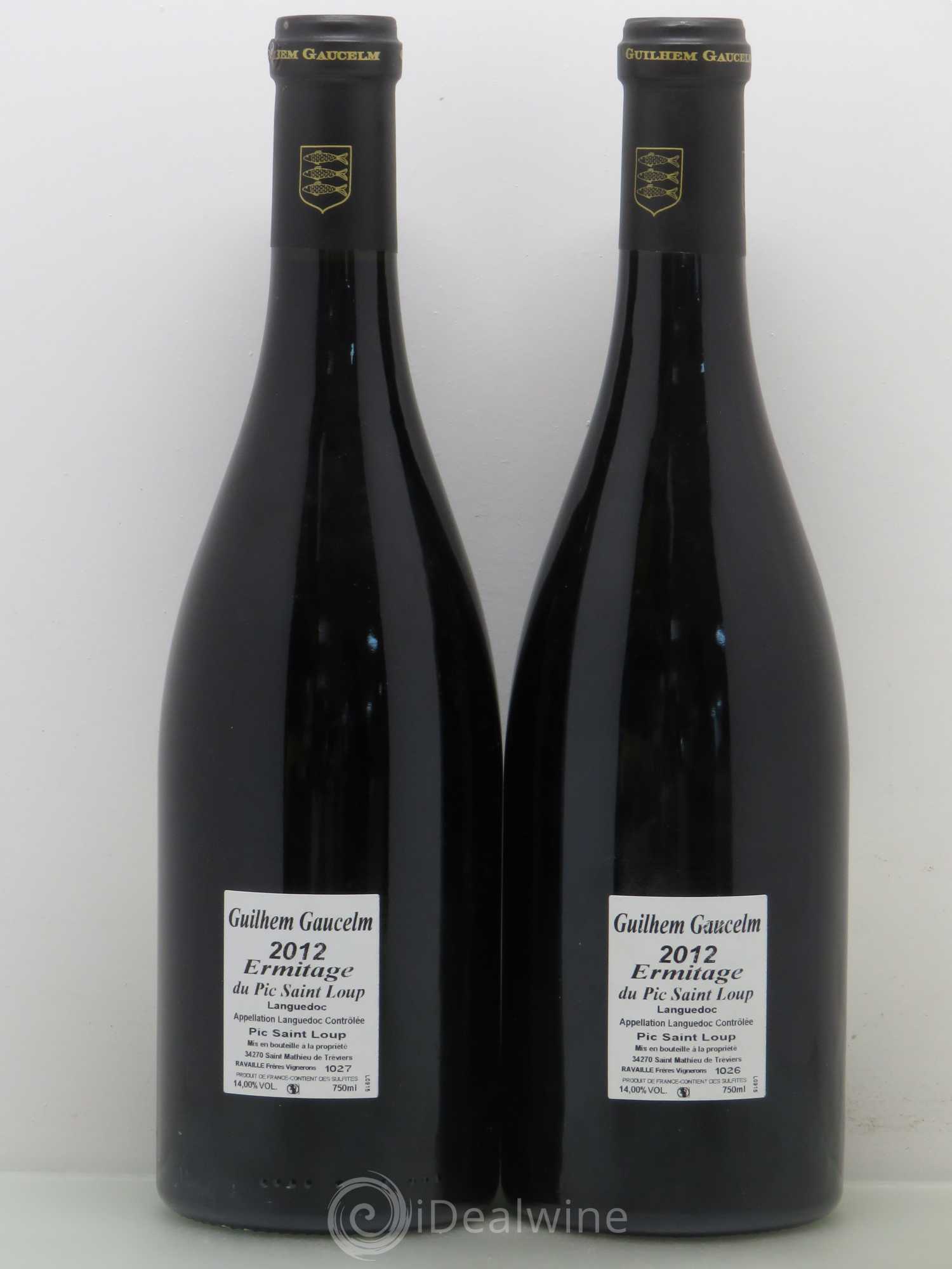 Pic Saint-Loup Héritage du Pic Saint-Loup (anciennement Ermitage) Guilhem Gaucelm 2012 - Lot de 2 bouteilles - 1