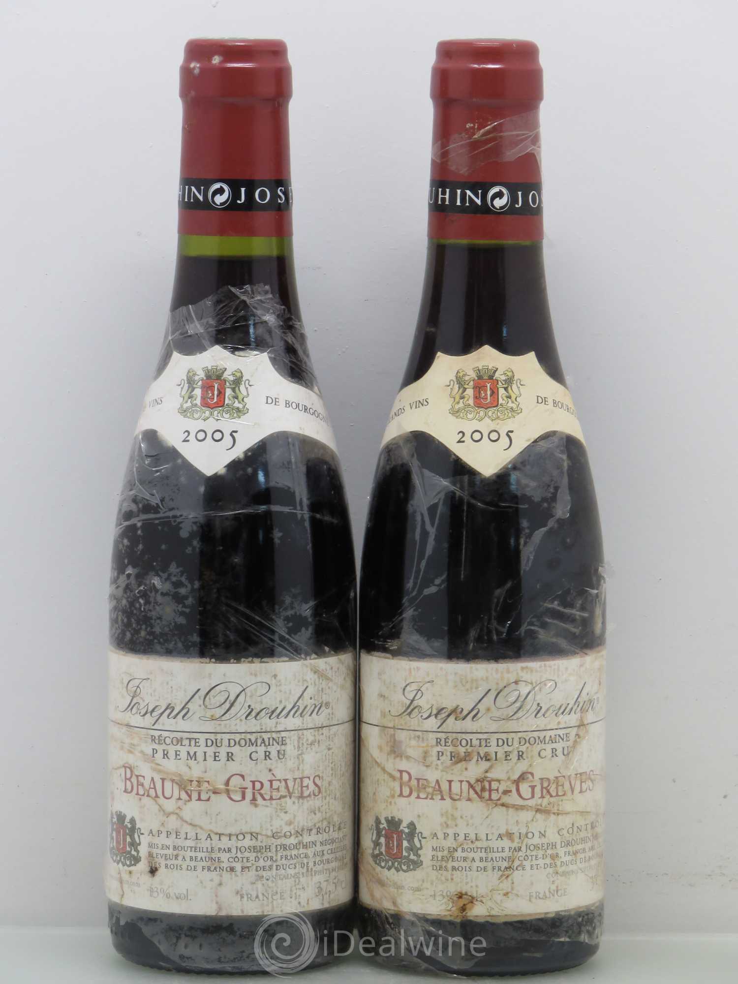 Beaune 1er Cru Greves Joseph Drouhin 2005 - Posten von 2 Demi-Flaschen - 0