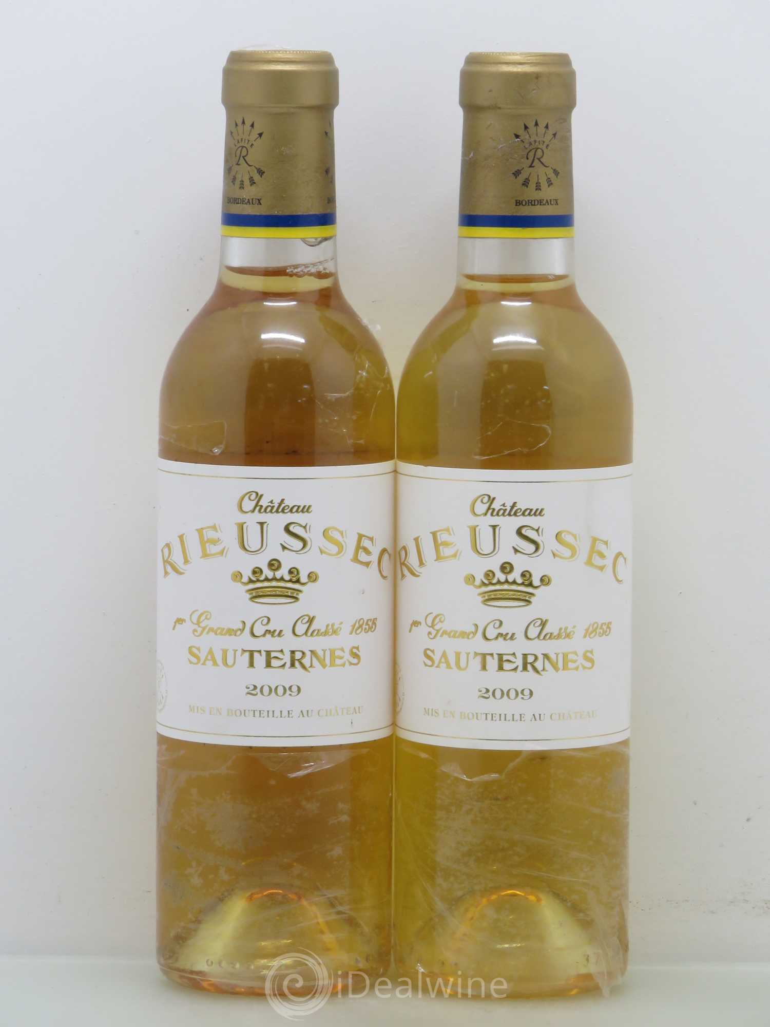 Château Rieussec 1er Grand Cru Classé 2009 - Posten von 2 Demi-Flaschen - 0