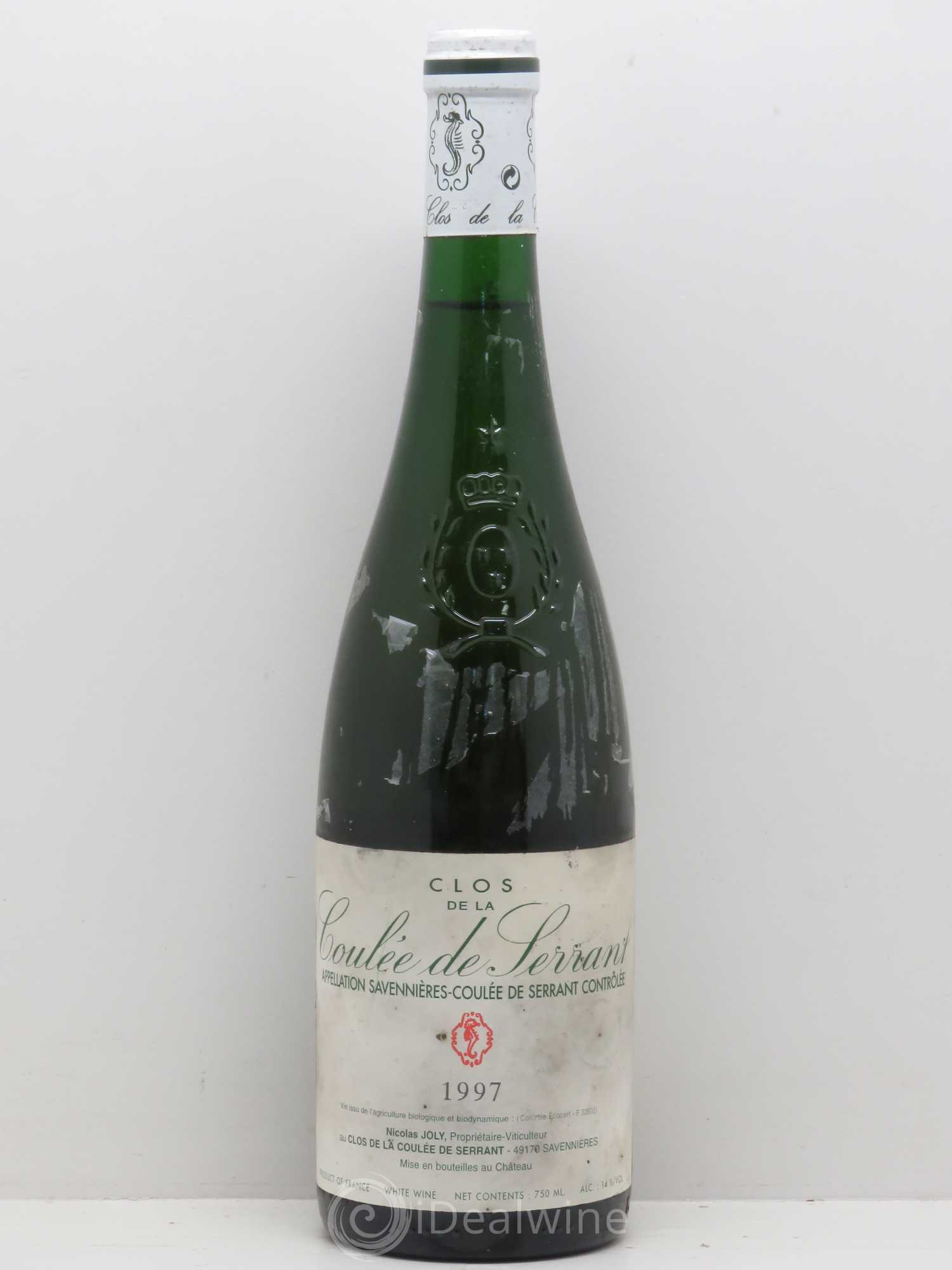 Savennières Clos de la Coulée de Serrant Vignobles de la Coulée de Serrant - Nicolas Joly 1997 - Lot de 1 bouteille - 0