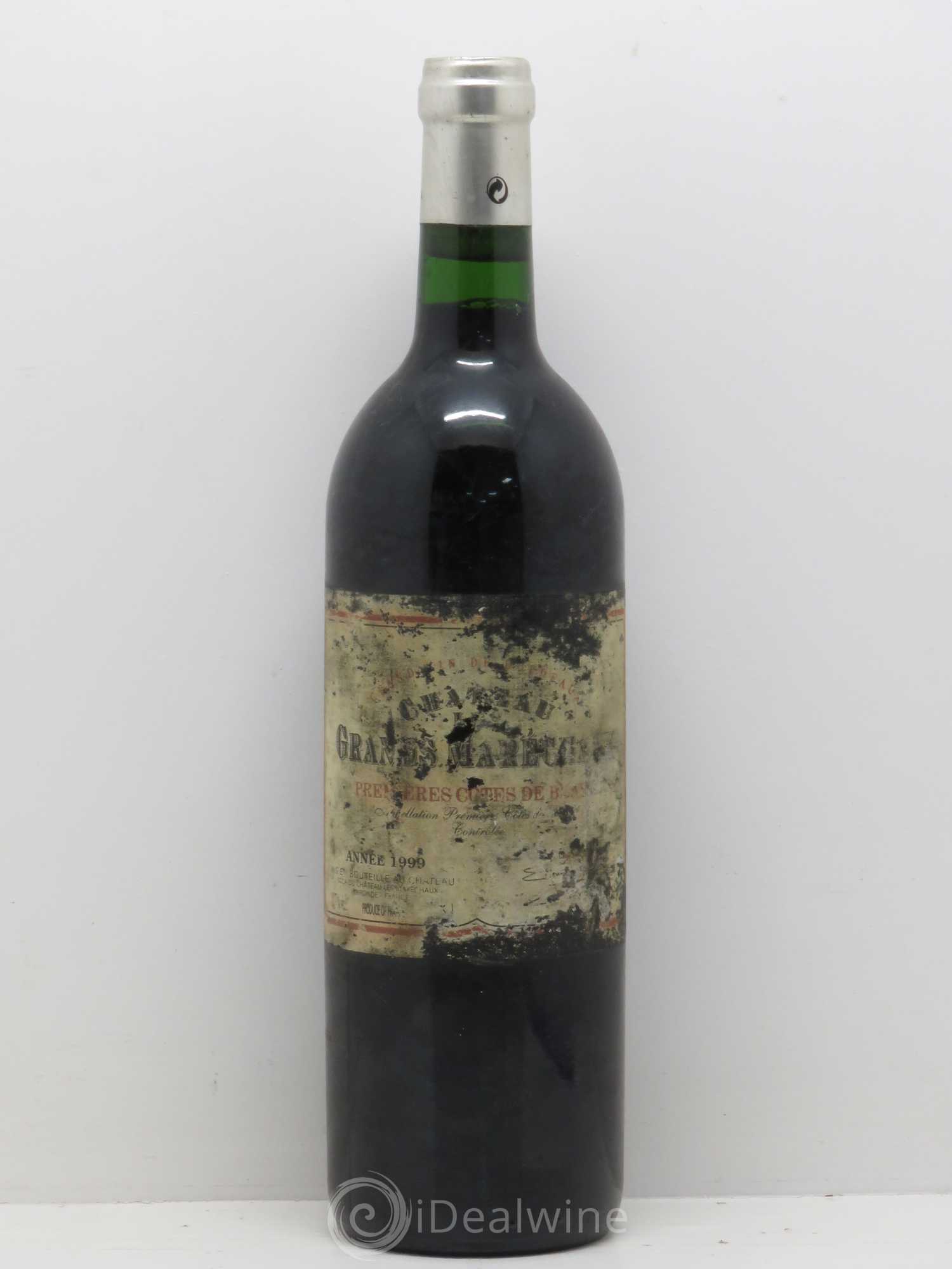Bordeaux Grands Marechaudes première côte de Blaye 1999 - Posten von 1 Flasche - 0