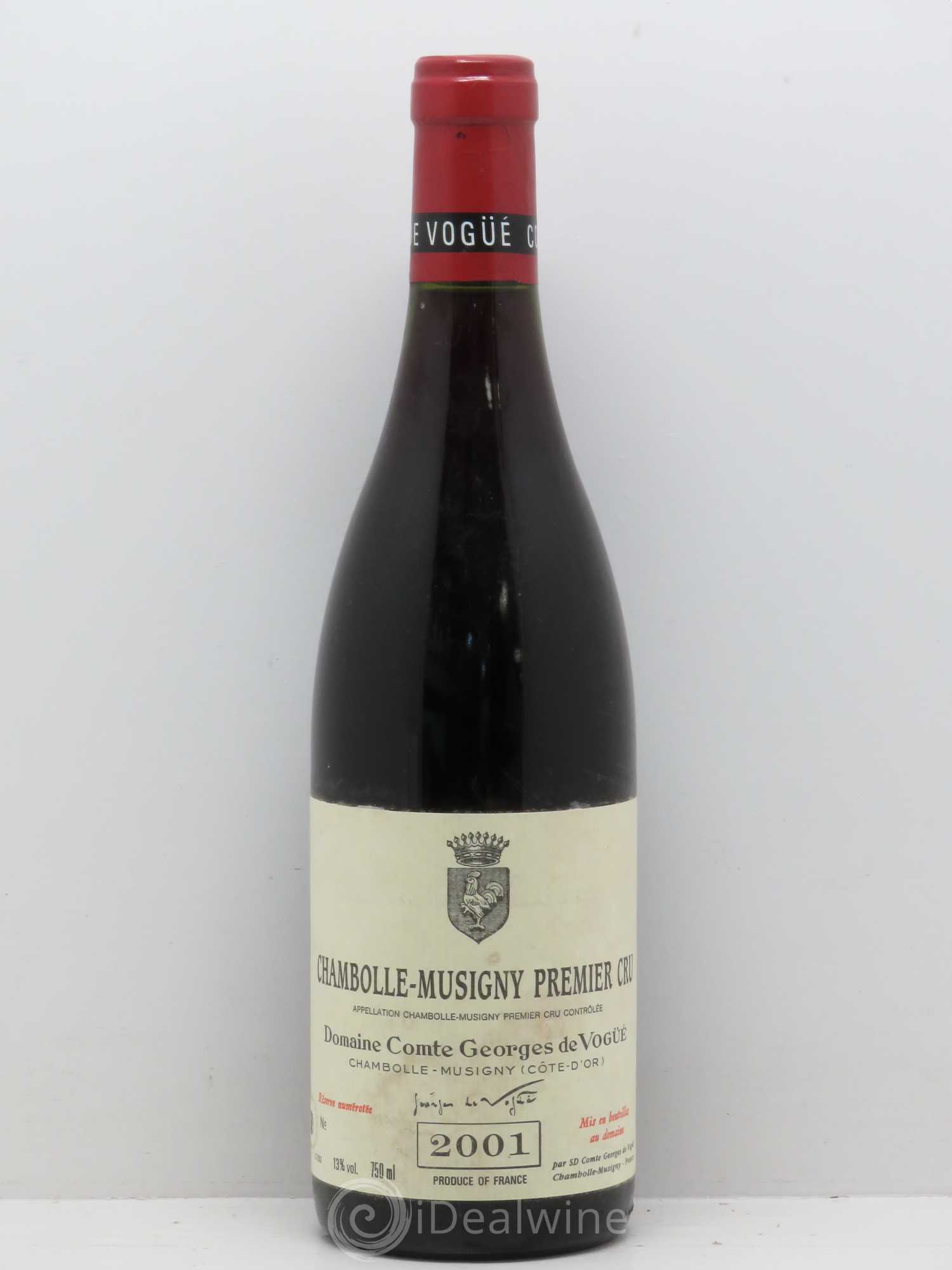Chambolle-Musigny 1er Cru Comte Georges de Vogüé 2001 - Lot de 1 bouteille - 0