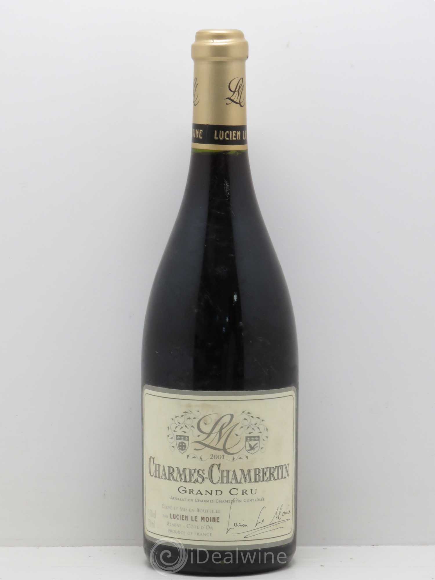Charmes-Chambertin Grand Cru Lucien Le Moine 2001 - Lot de 1 bouteille - 0