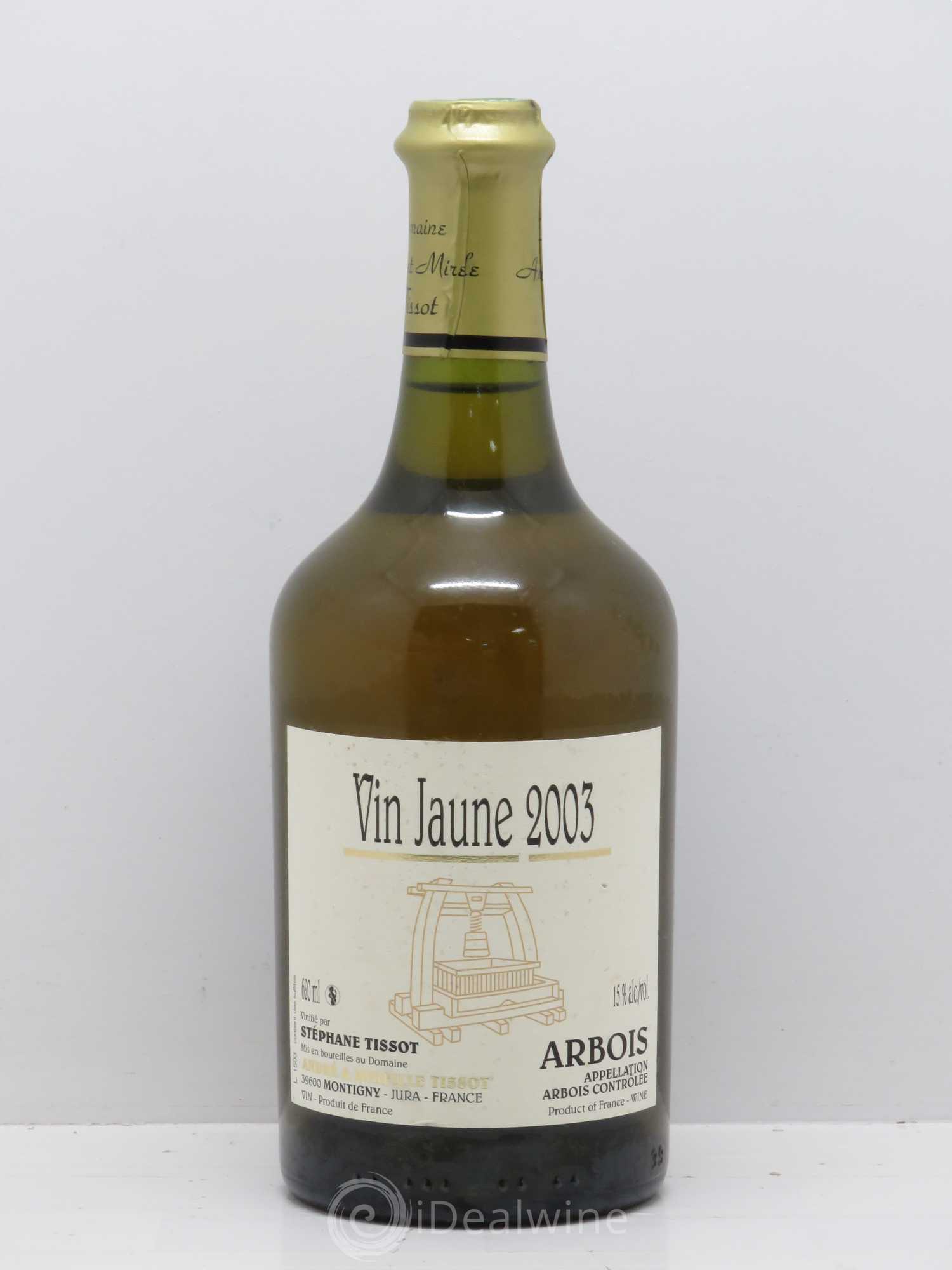 Arbois Vin Jaune Arbois Vin Jaune - Stéphane Tissot 2003 - Posten von 1 Flasche - 0