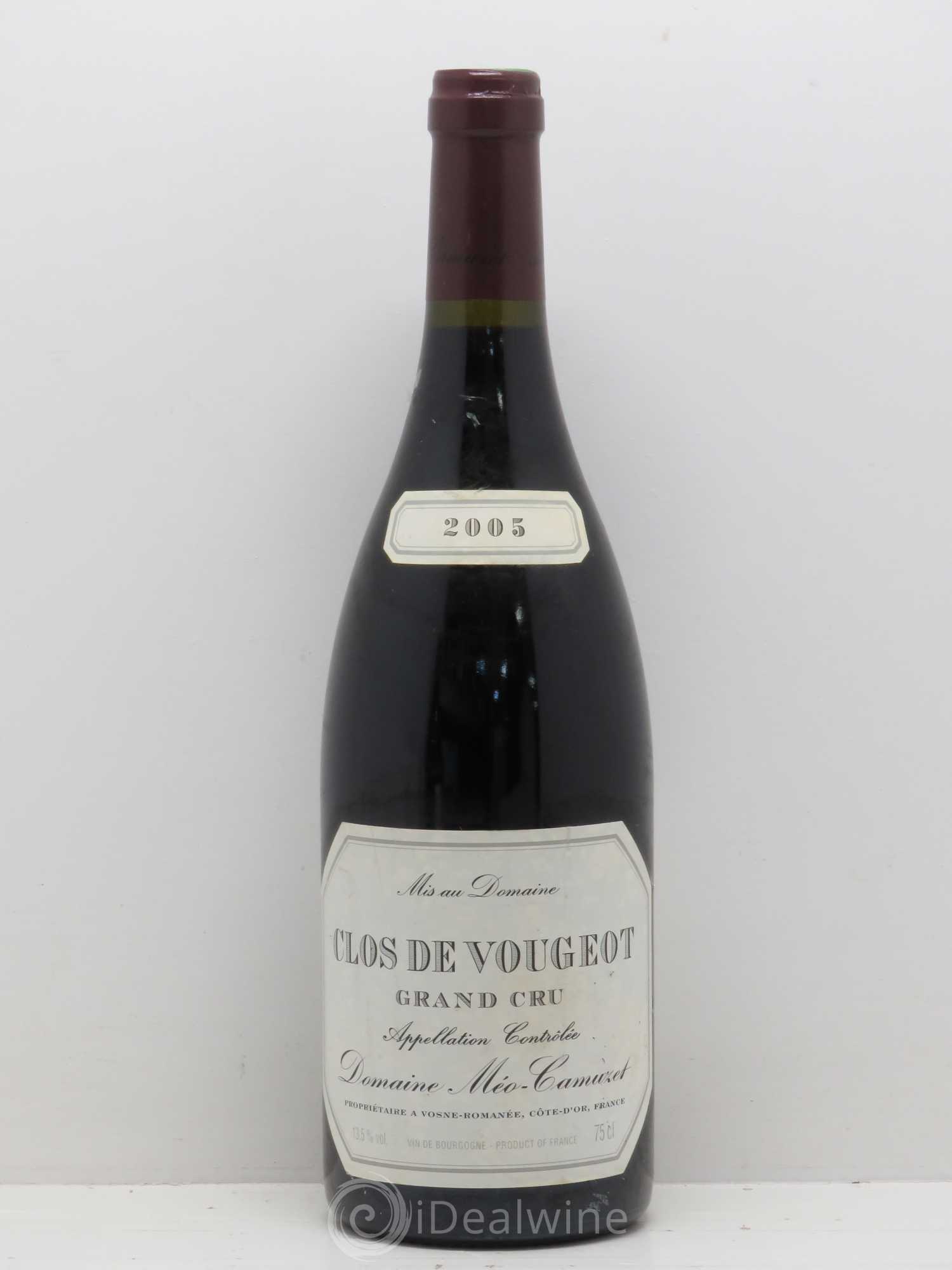 Clos de Vougeot Grand Cru Méo-Camuzet (Domaine) 2005 - Lot de 1 bouteille - 0