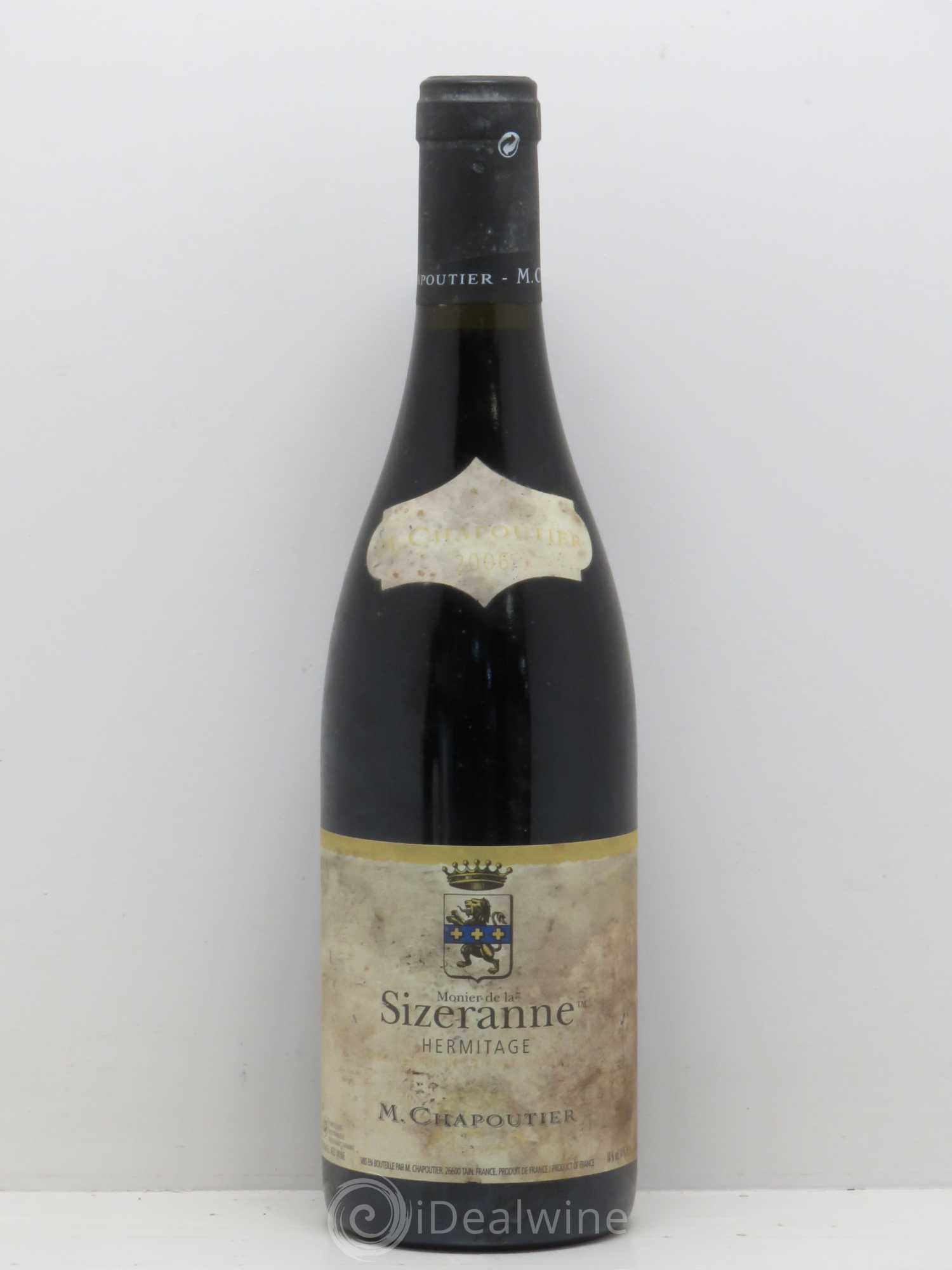 Hermitage Monier de La Sizeranne Chapoutier 2006 - Lot de 1 bouteille - 0