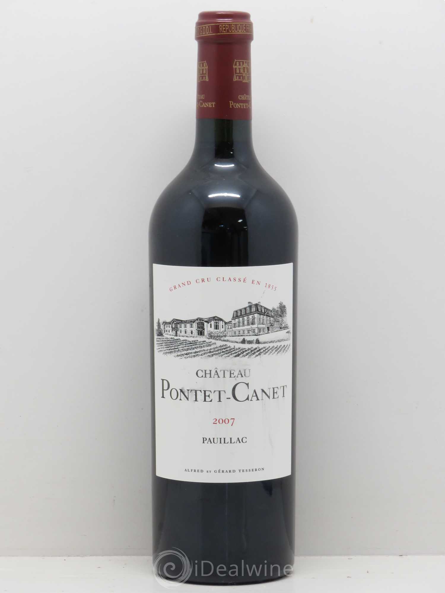 Château Pontet Canet 5ème Grand Cru Classé 2007 - Lot de 1 bouteille - 0