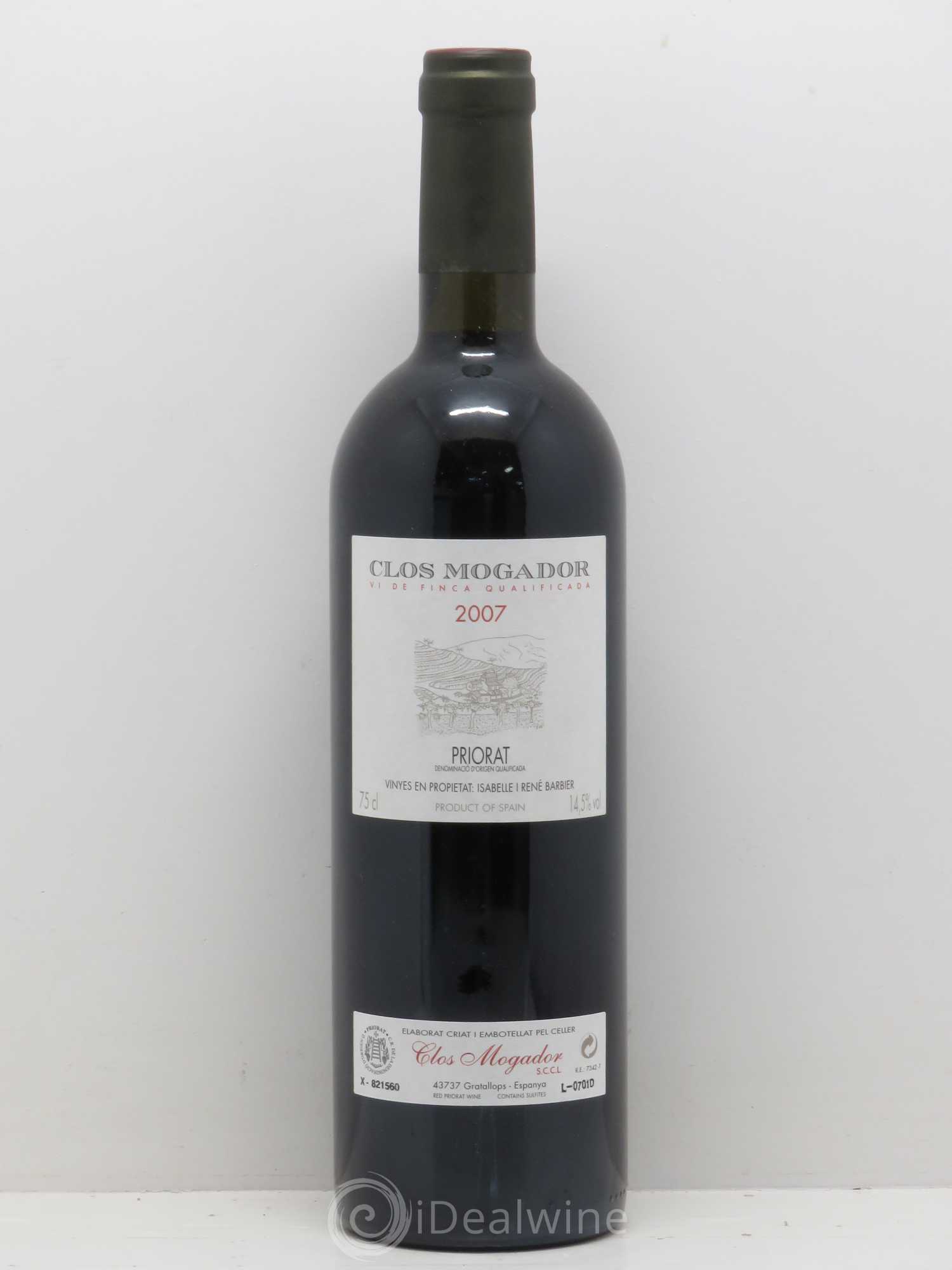 Priorat Clos Mogador DOCA René Barbier 2007 - Lot de 1 bouteille - 0