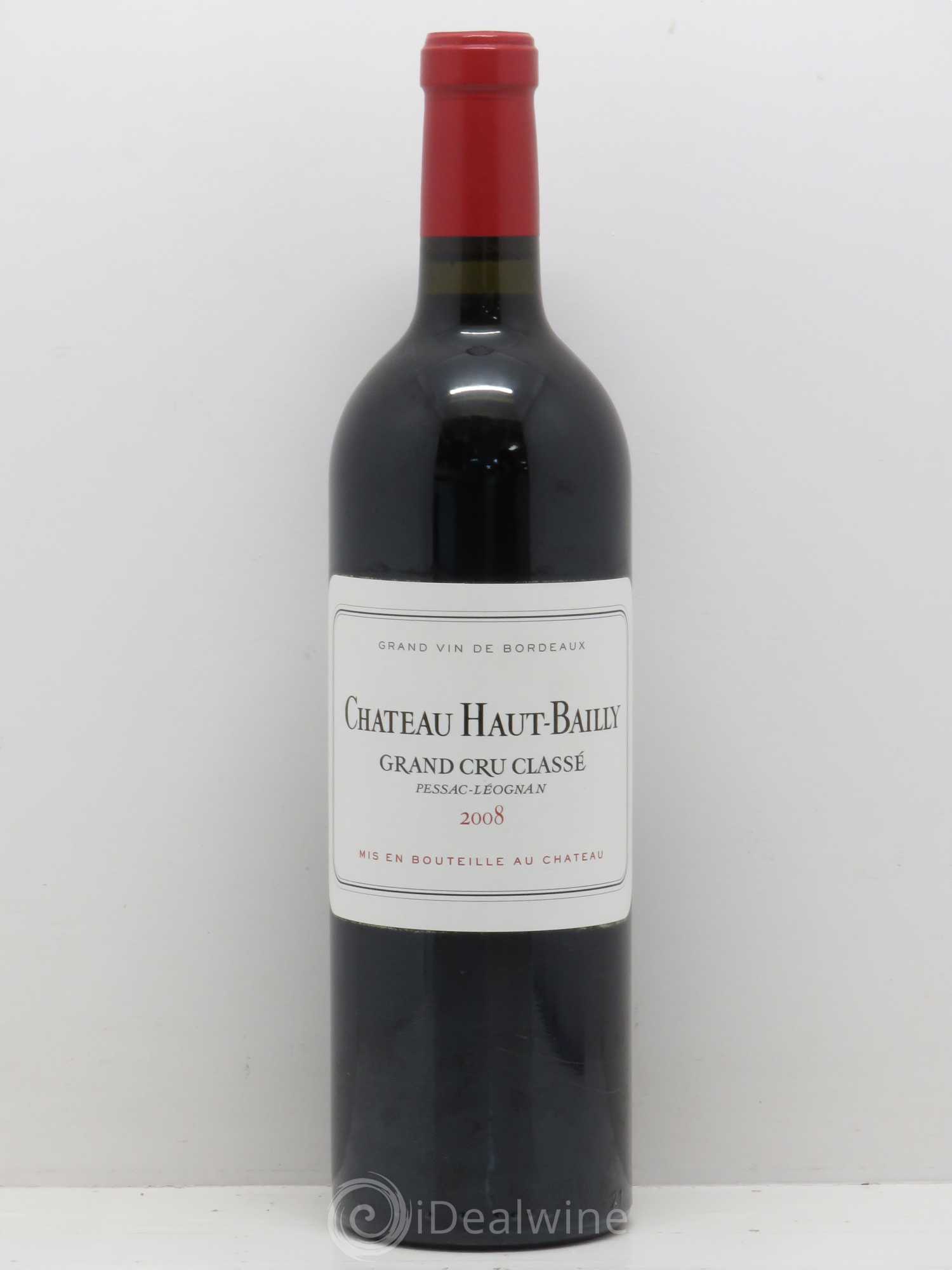 Château Haut-Bailly Cru Classé de Graves 2008 - Lot de 1 bouteille - 0