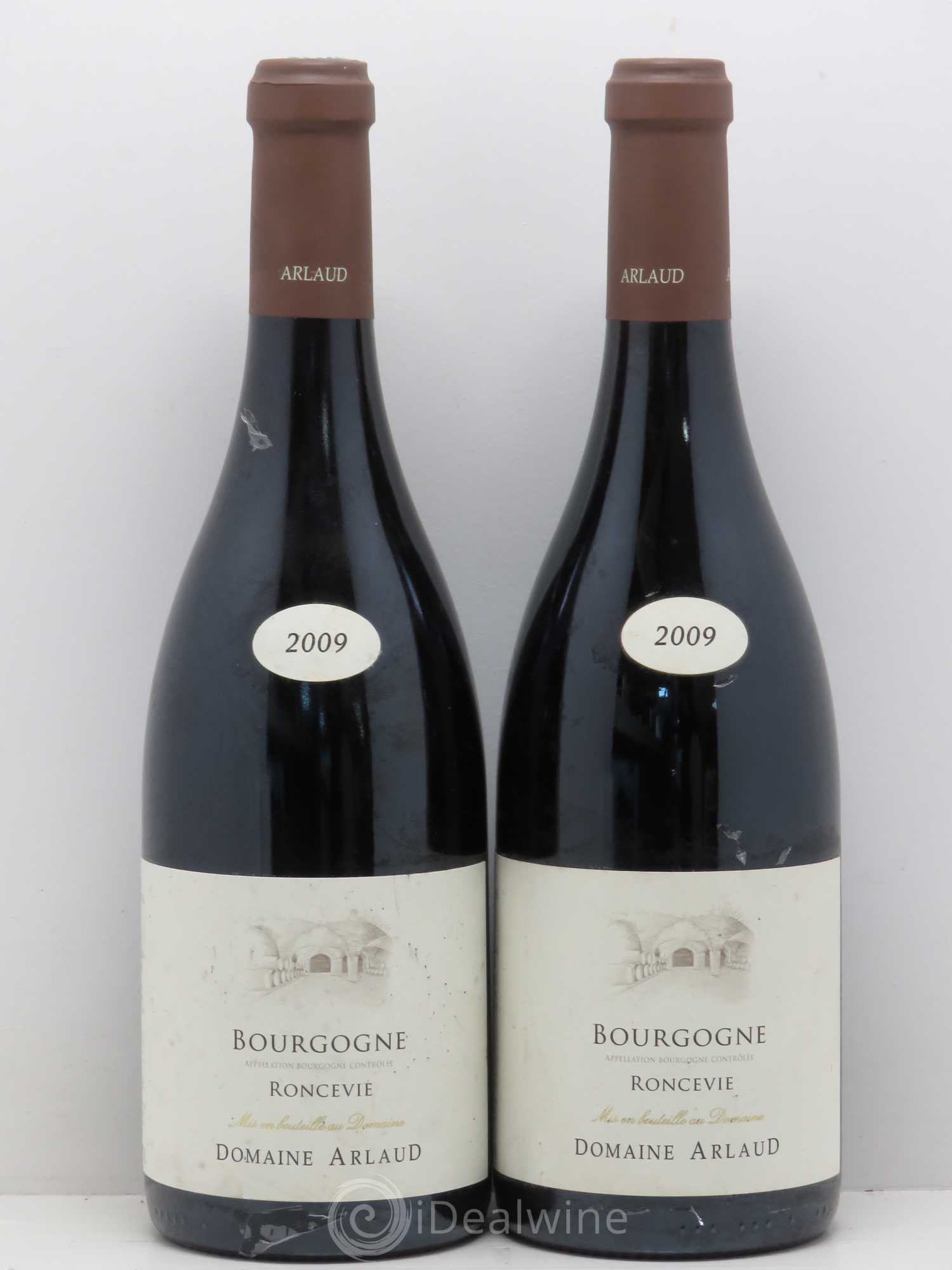 Bourgogne Roncevie Arlaud 2009 - Lot de 2 bouteilles - 0