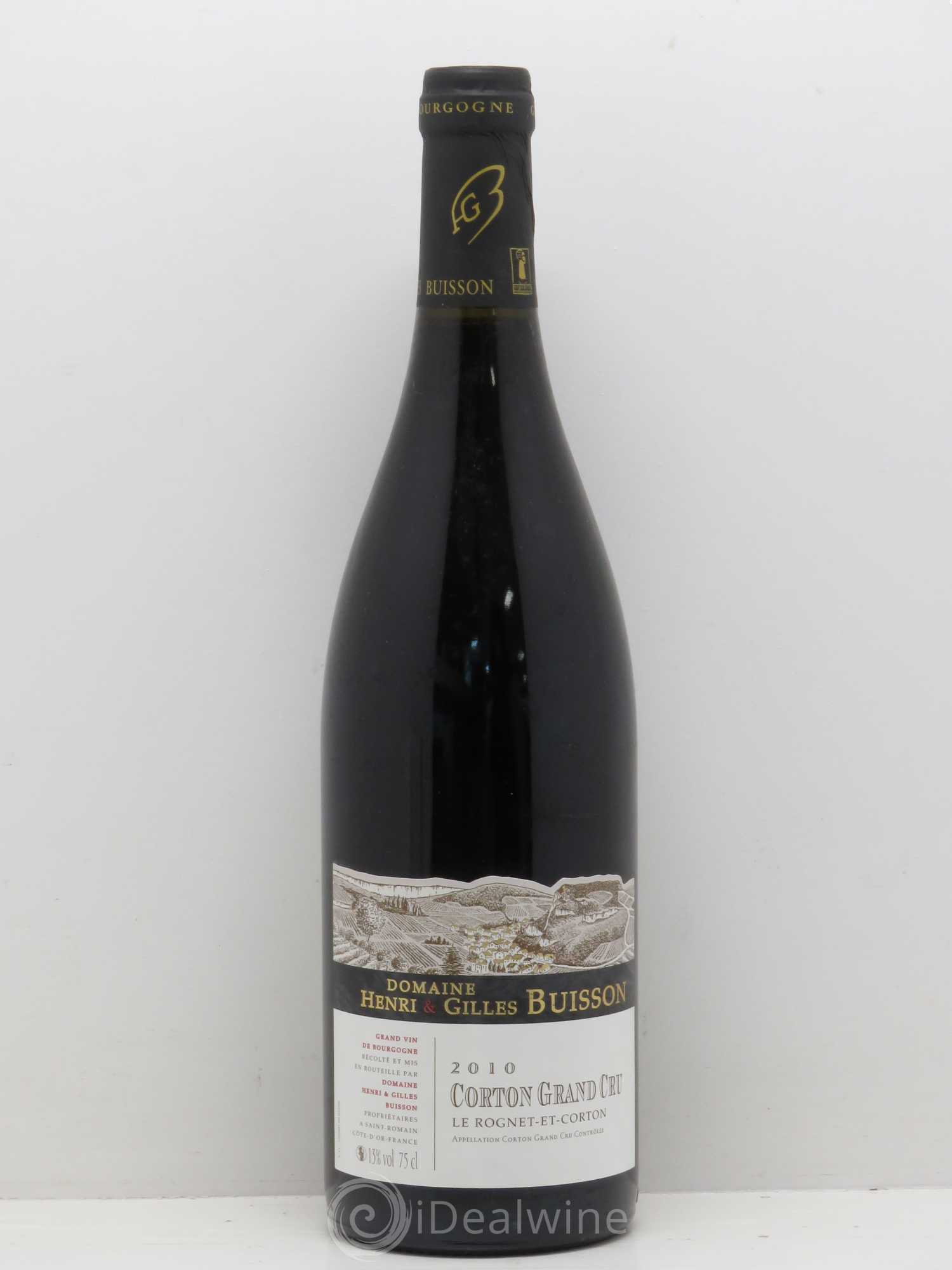 Corton Grand Cru Le Rognet-et-Corton Henri et Gilles Buisson (Domaine) (sans prix de réserve) 2010 - Lot de 1 bouteille - 0