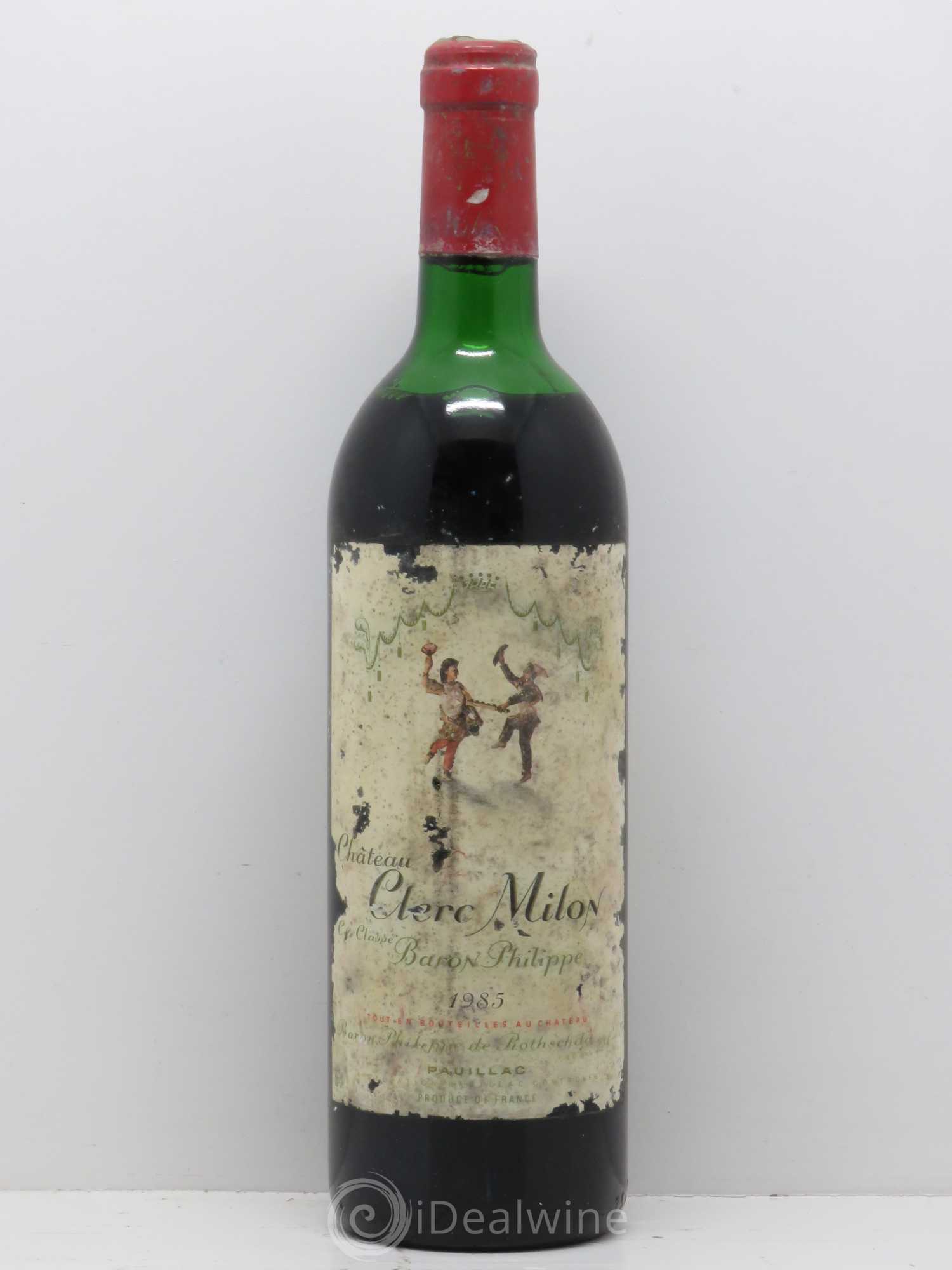 Château Clerc Milon 5ème Grand Cru Classé 1985 - Lot de 1 bouteille - 0