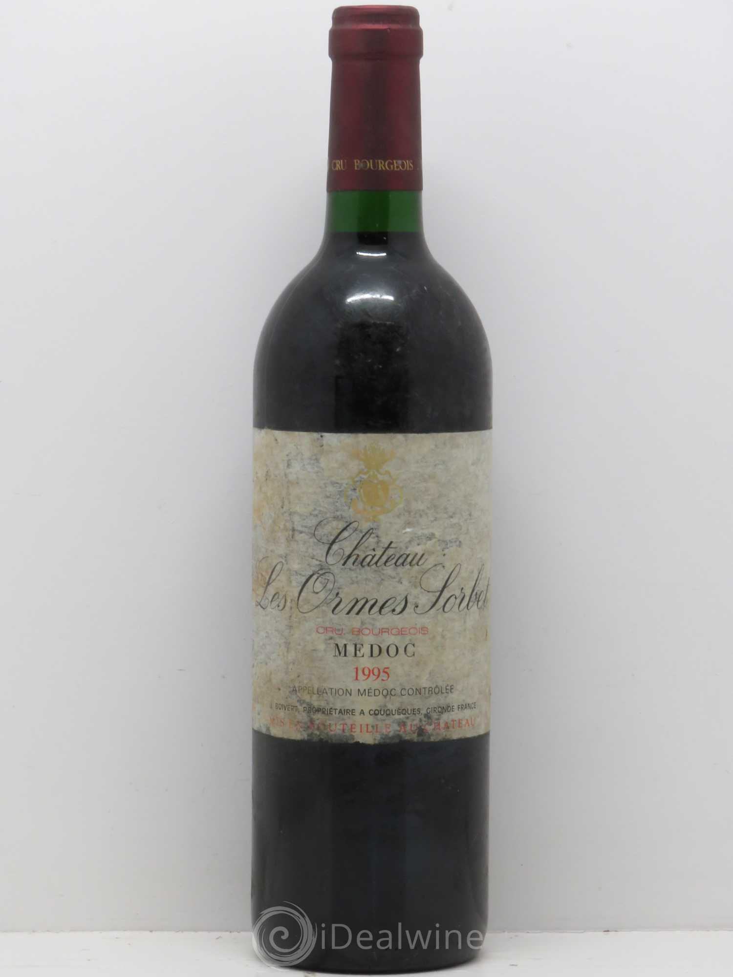 Château les Ormes Sorbet Cru Bourgeois 1995 - Lot de 1 bouteille - 0