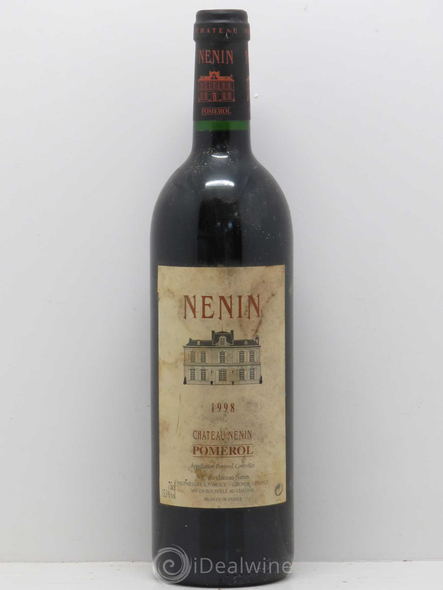 Château Nenin 1998 - Lot de 1 bouteille - 0