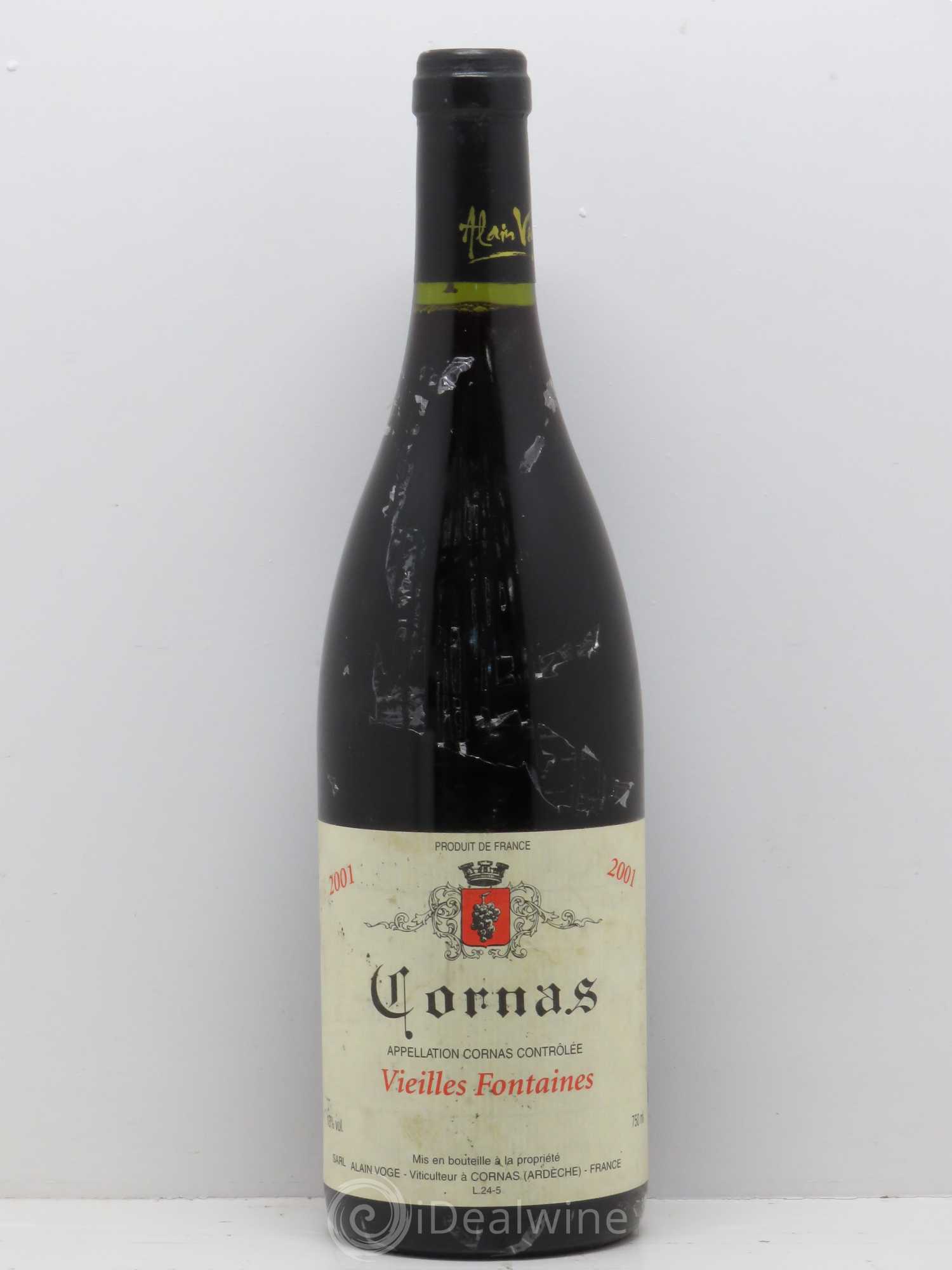 Cornas Les Vieilles Fontaines Alain Voge (Domaine) 2001 - Lotto di 1 bottiglia - 0