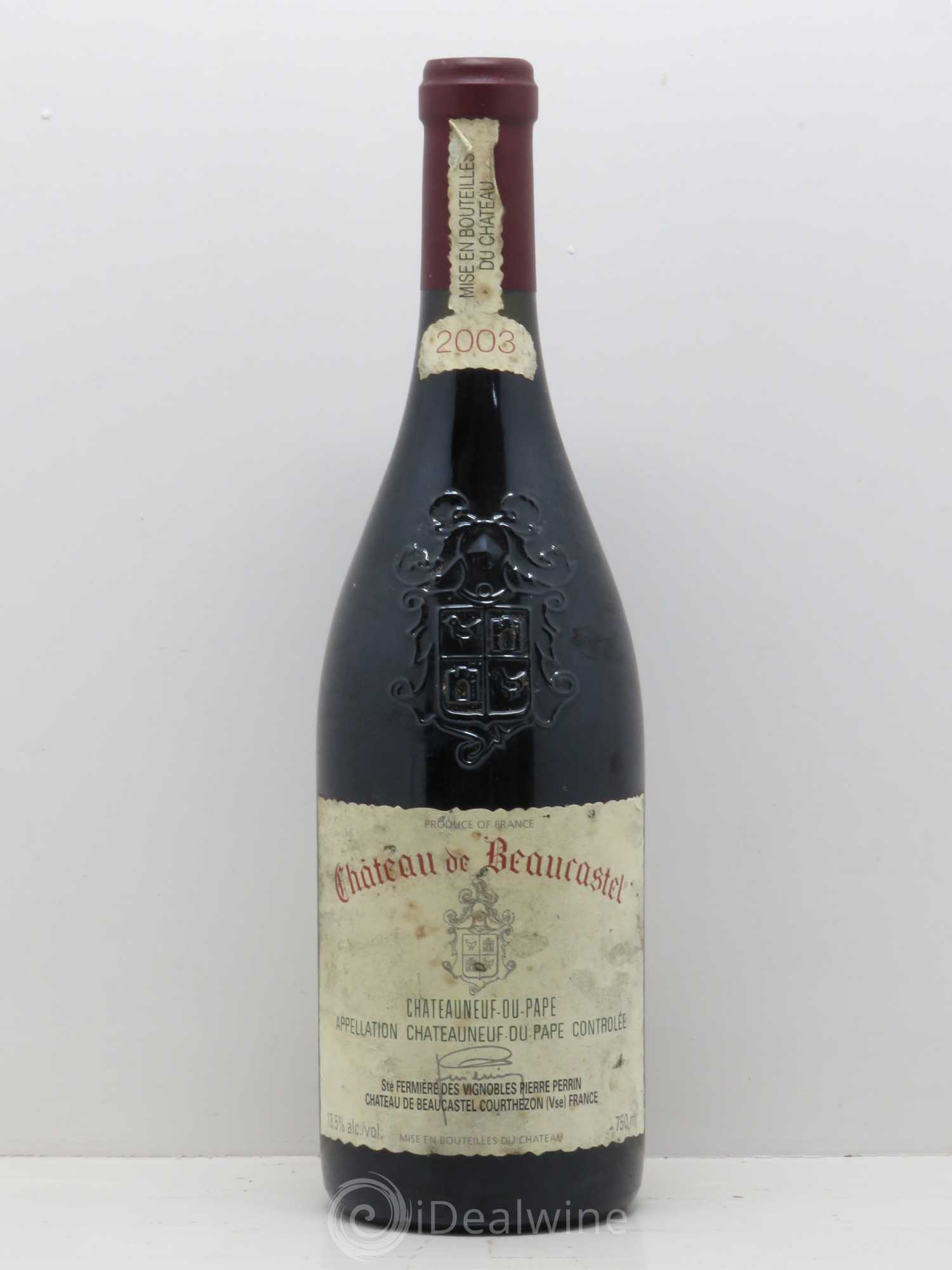 Châteauneuf-du-Pape Château de Beaucastel Famille Perrin (sans prix de réserve) 2003 - Lot de 1 bouteille - 0