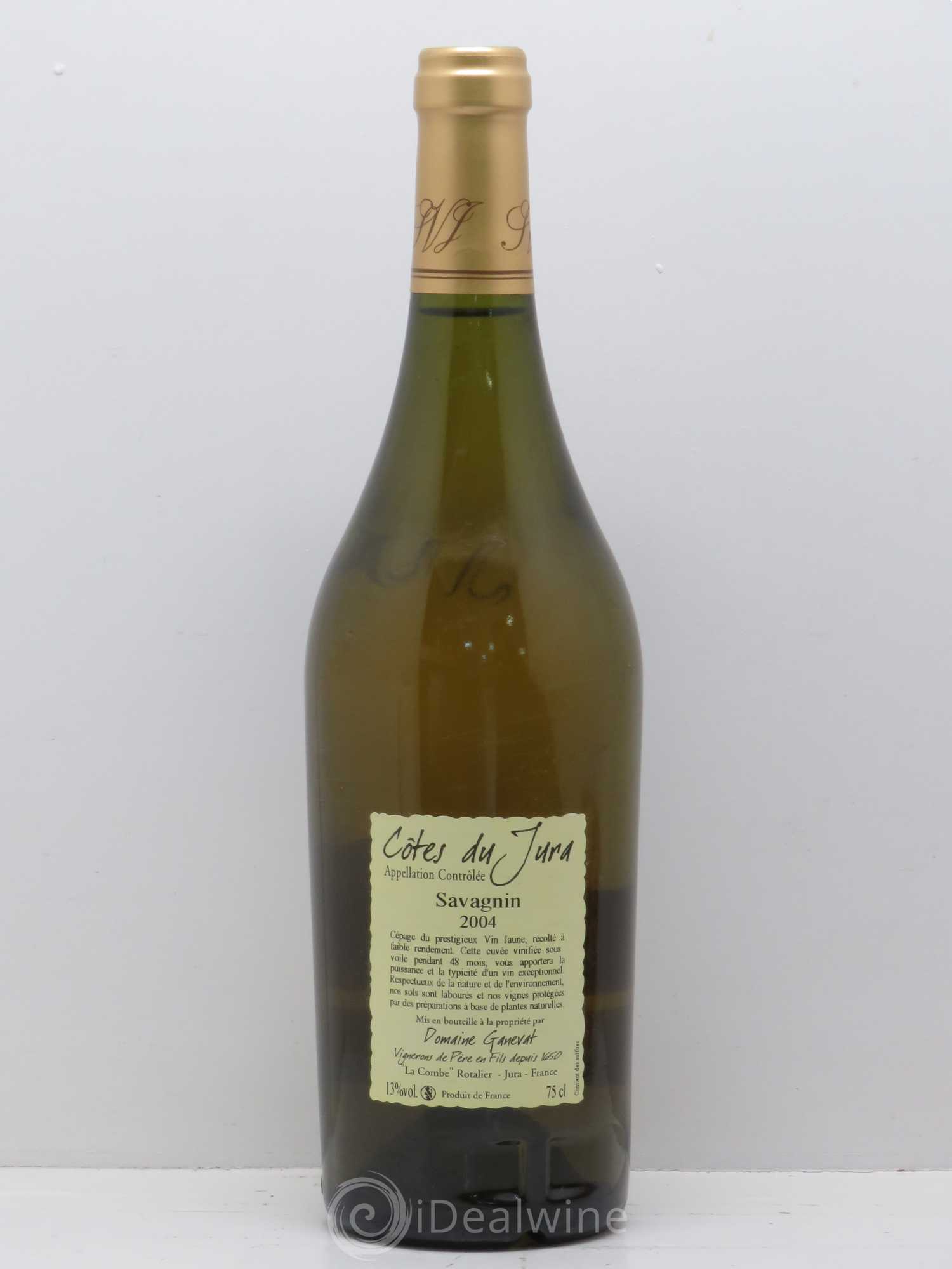 Côtes du Jura Cuvée Prestige Jean-François Ganevat (Domaine) 2004 - Lot de 1 bouteille - 1