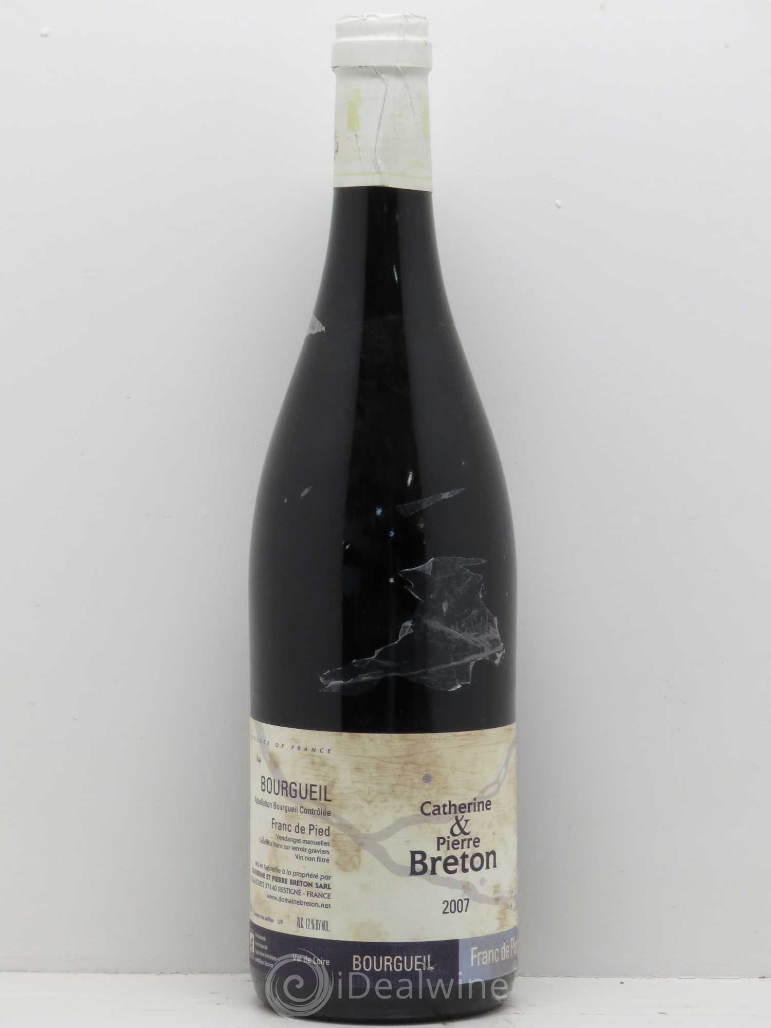 Bourgueil Franc de Pied Catherine et Pierre Breton 2007 - Lot de 1 bouteille - 0