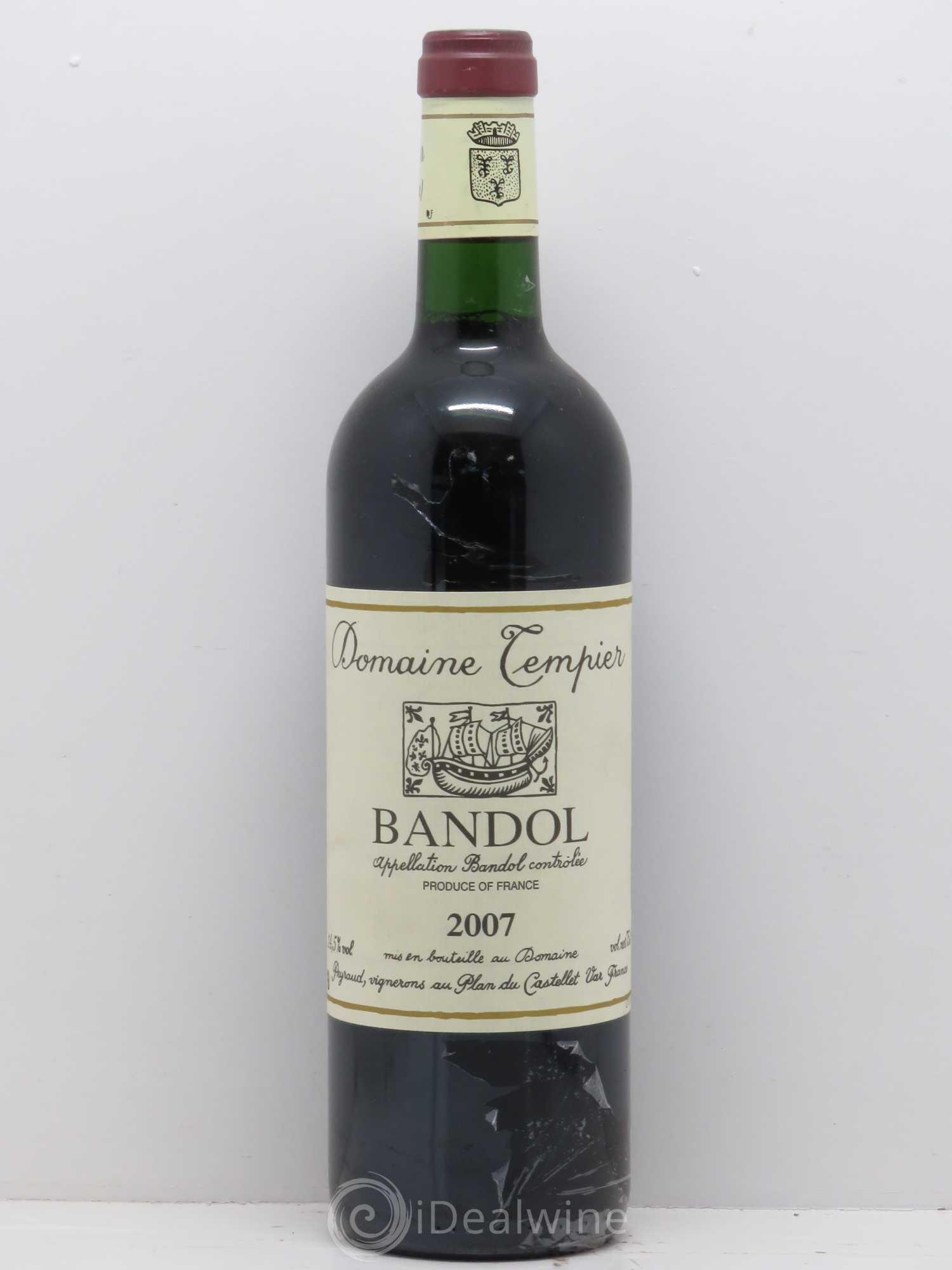 Bandol Domaine Tempier Famille Peyraud 2007 - Lot de 1 bouteille - 0