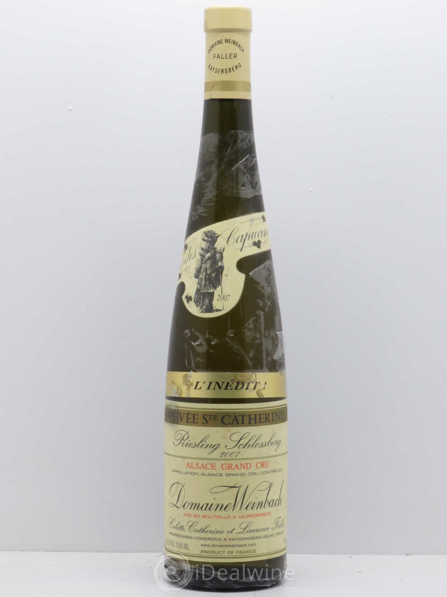 Alsace Riesling Grand Cru Schlossberg Cuvée Sainte Catherine l'Inédit Weinbach (Domaine) (sans prix de réserve) 2007 - Lot de 1 bouteille - 0