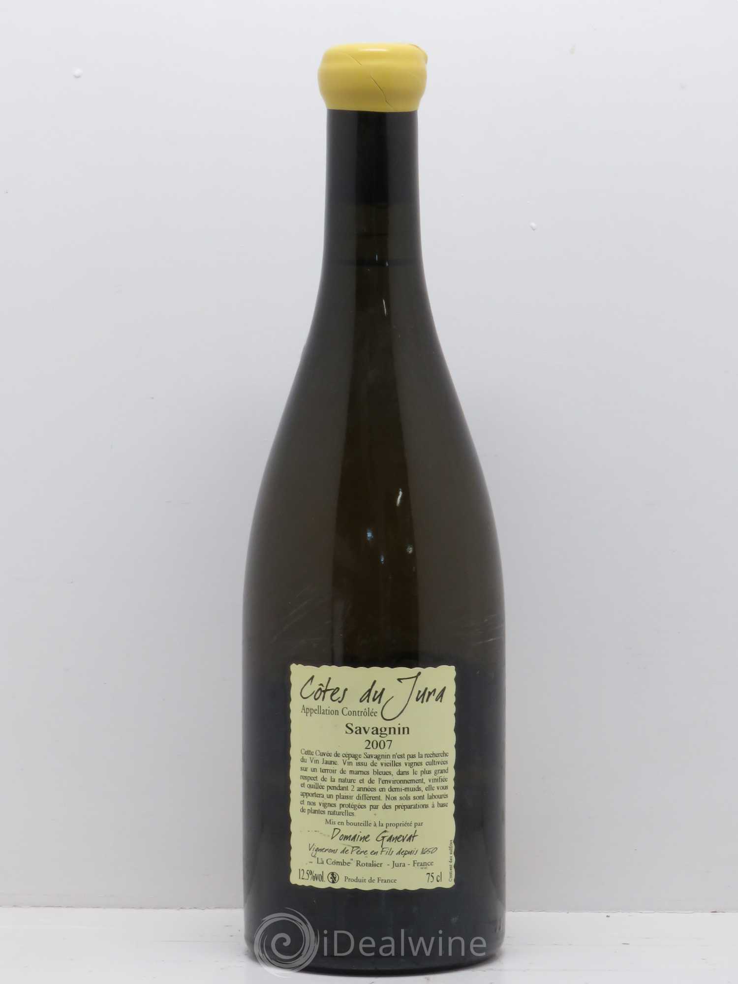 Côtes du Jura Les Chalasses Marnes Bleues Jean-François Ganevat (Domaine) 2007 - Lot de 1 bouteille - 1