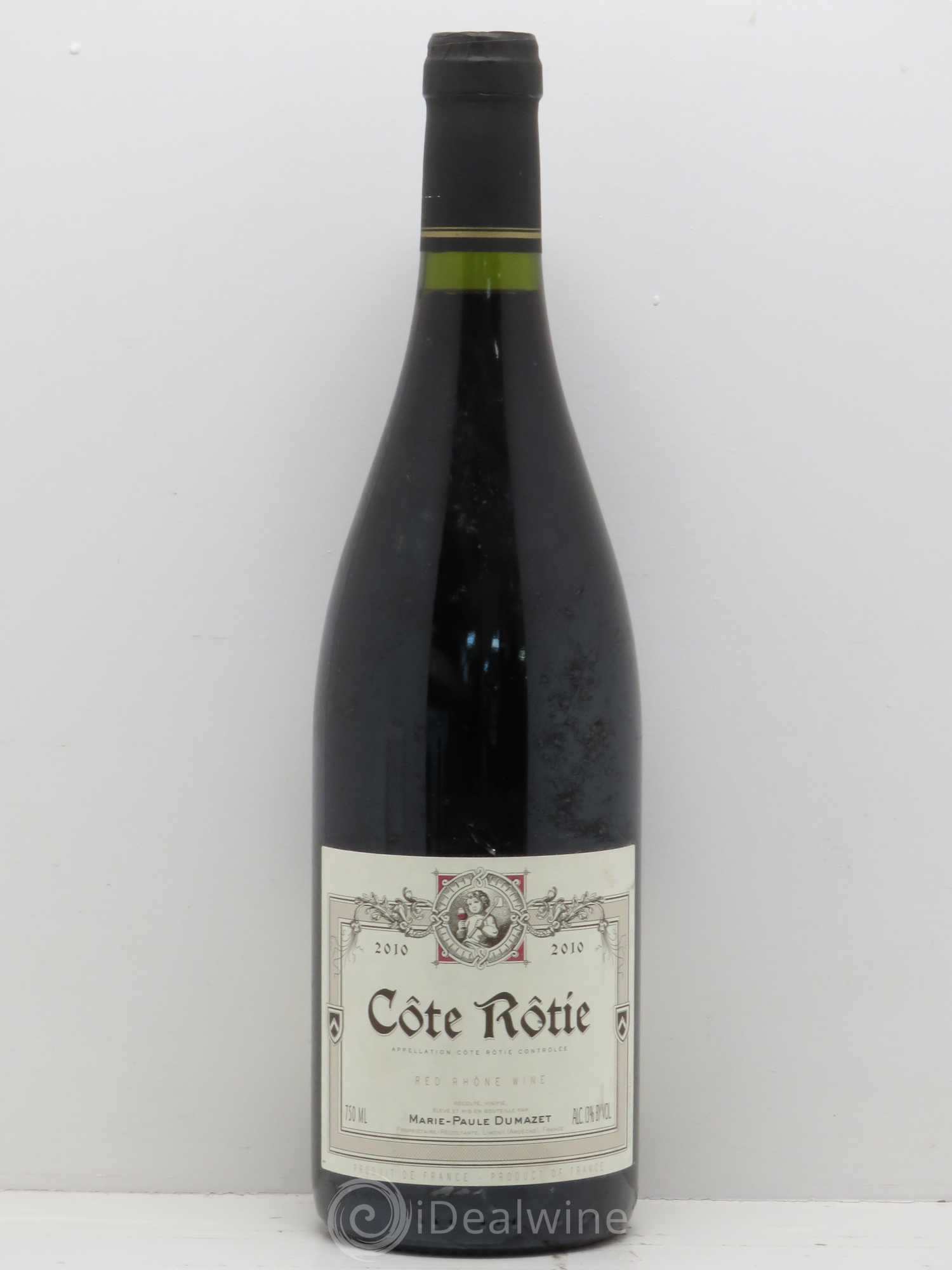 Côte-Rôtie Domaine Dumazet Côte Brune (sans prix de réserve) 2010 - Posten von 1 Flasche - 0
