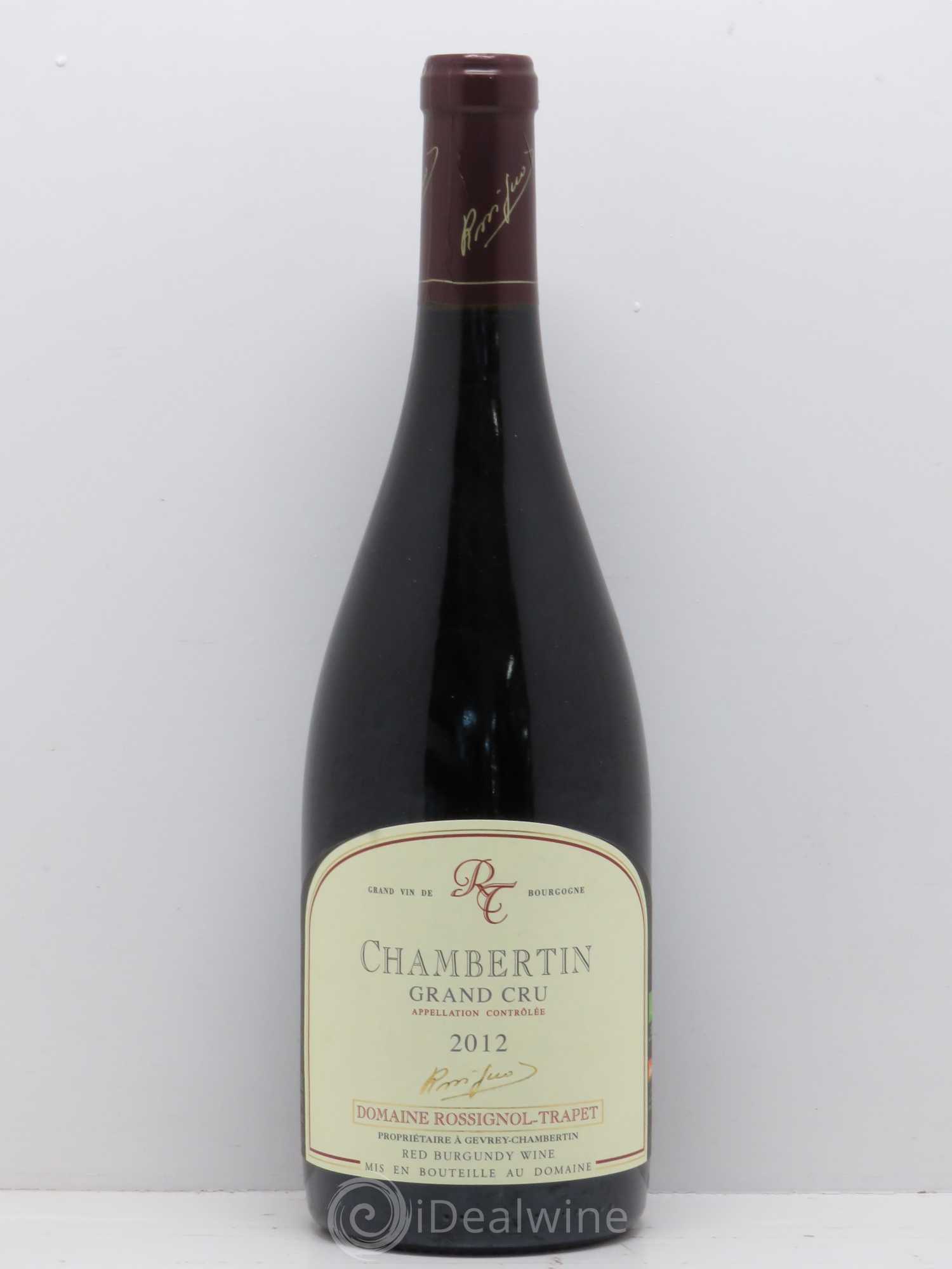Chambertin Grand Cru Rossignol-Trapet (Domaine) 2012 - Lot de 1 bouteille - 0