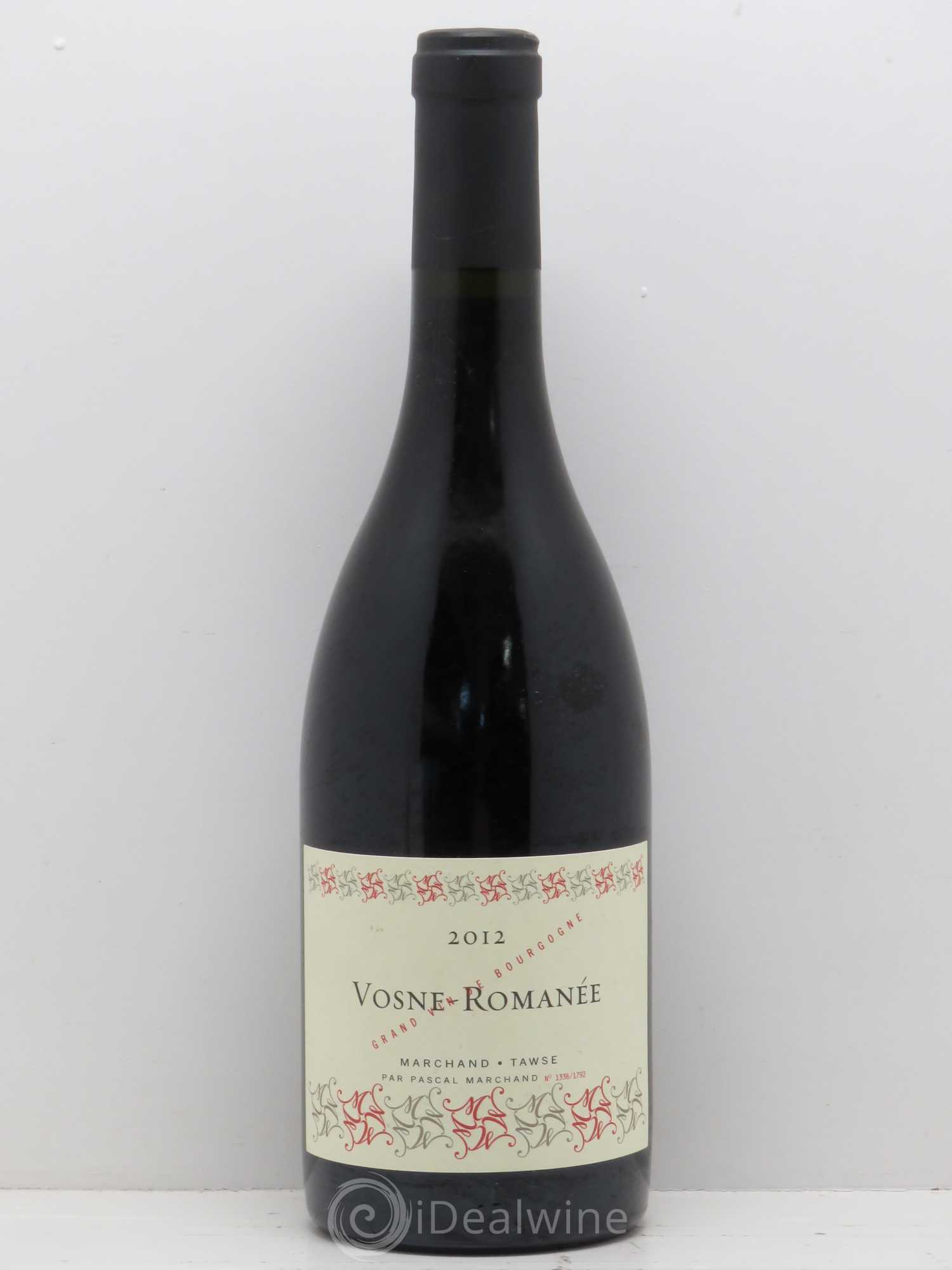 Vosne-Romanée Marchand Tawse 2012 - Lot de 1 bouteille - 0