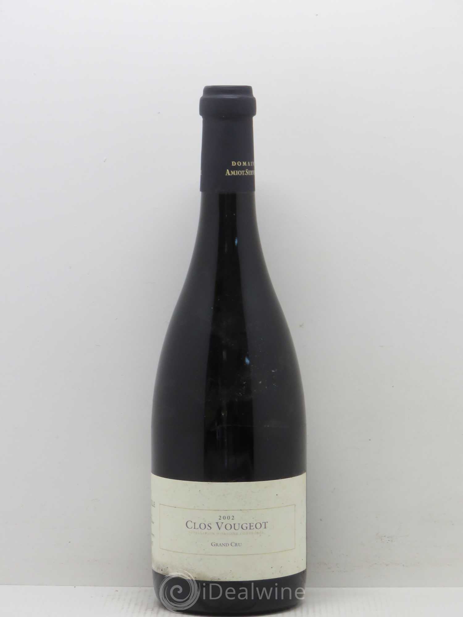 Clos de Vougeot Grand Cru Amiot-Servelle (sans prix de réserve) 2002 - Lot de 1 bouteille - 0